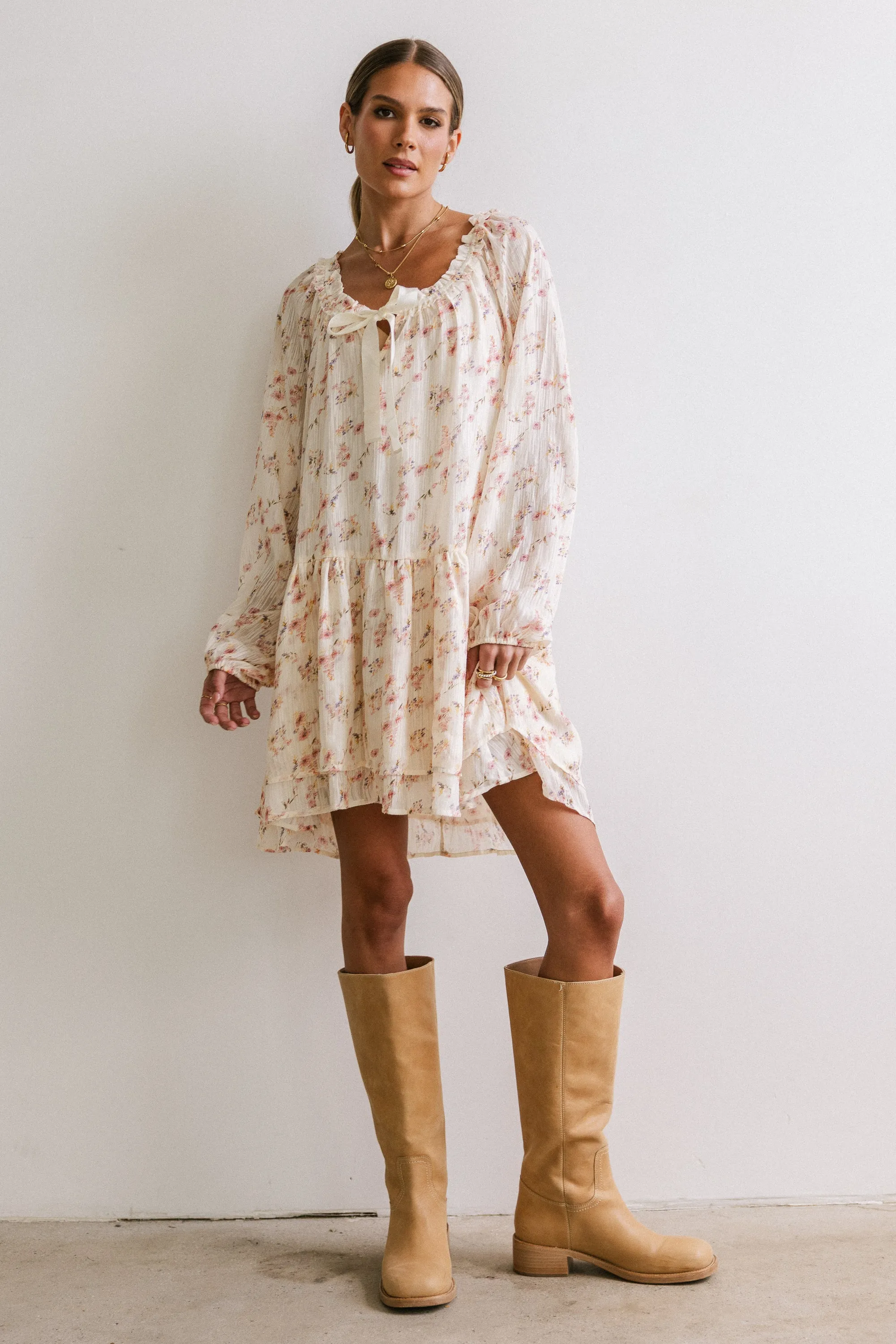 Tallie Floral Knee Length Dress sold by bohme