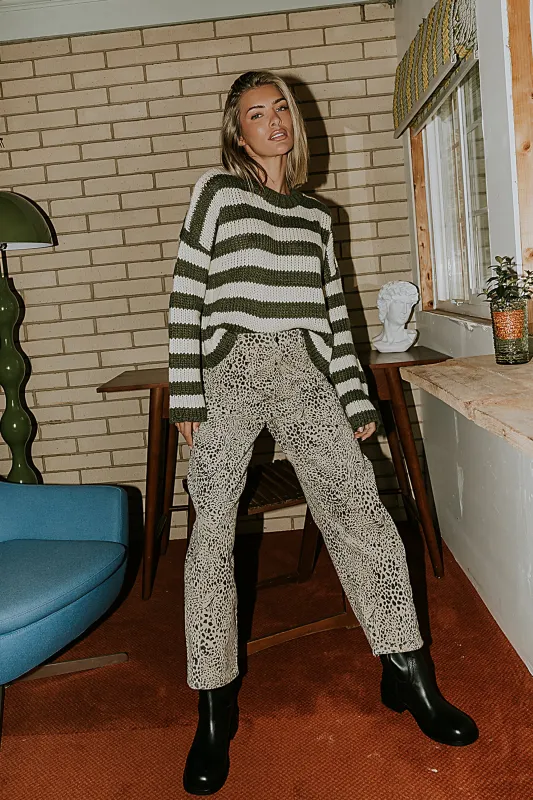 Charlie Corduroy Barrel Jeans sold by bohme