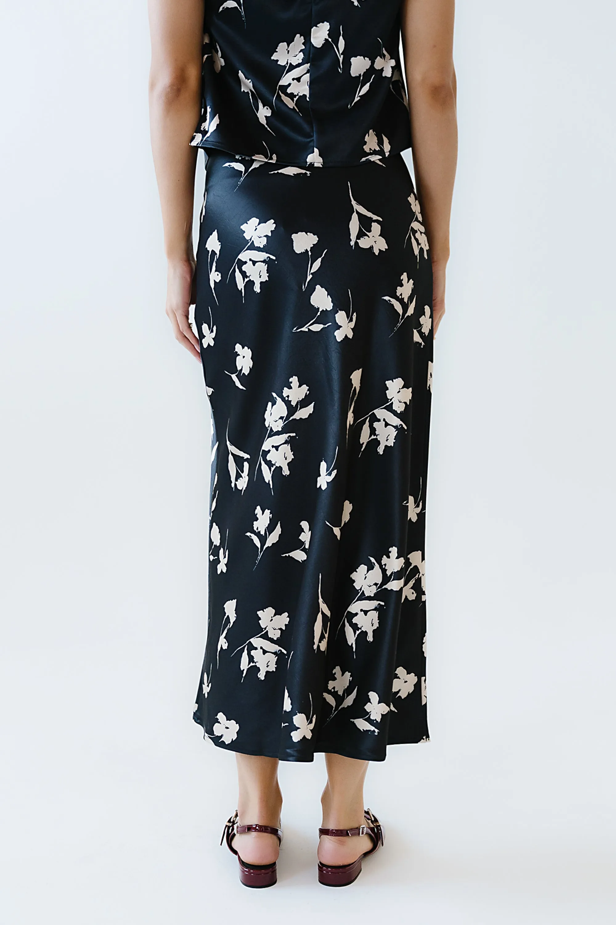 Carsyn Floral Maxi Skirt in Black sold by bohme product image thumbnail 3