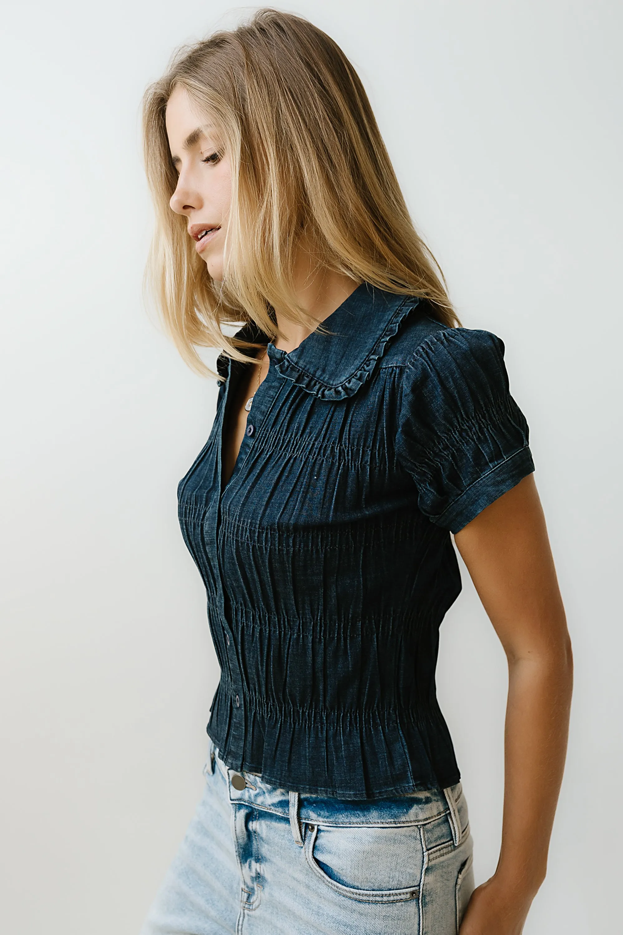 Maddie Smocked Blouse sold by bohme product image thumbnail 4