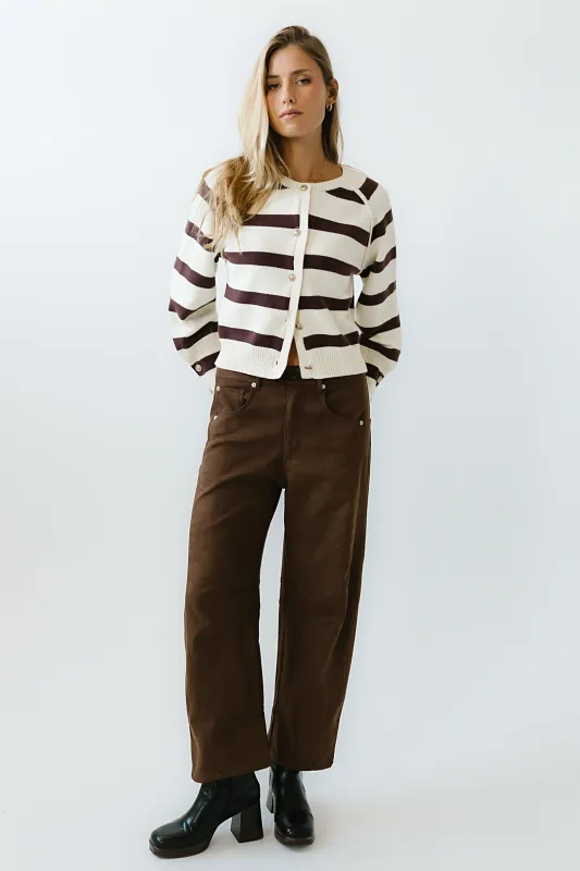 Warren Suede Barrel Pants - FINAL SALE sold by bohme