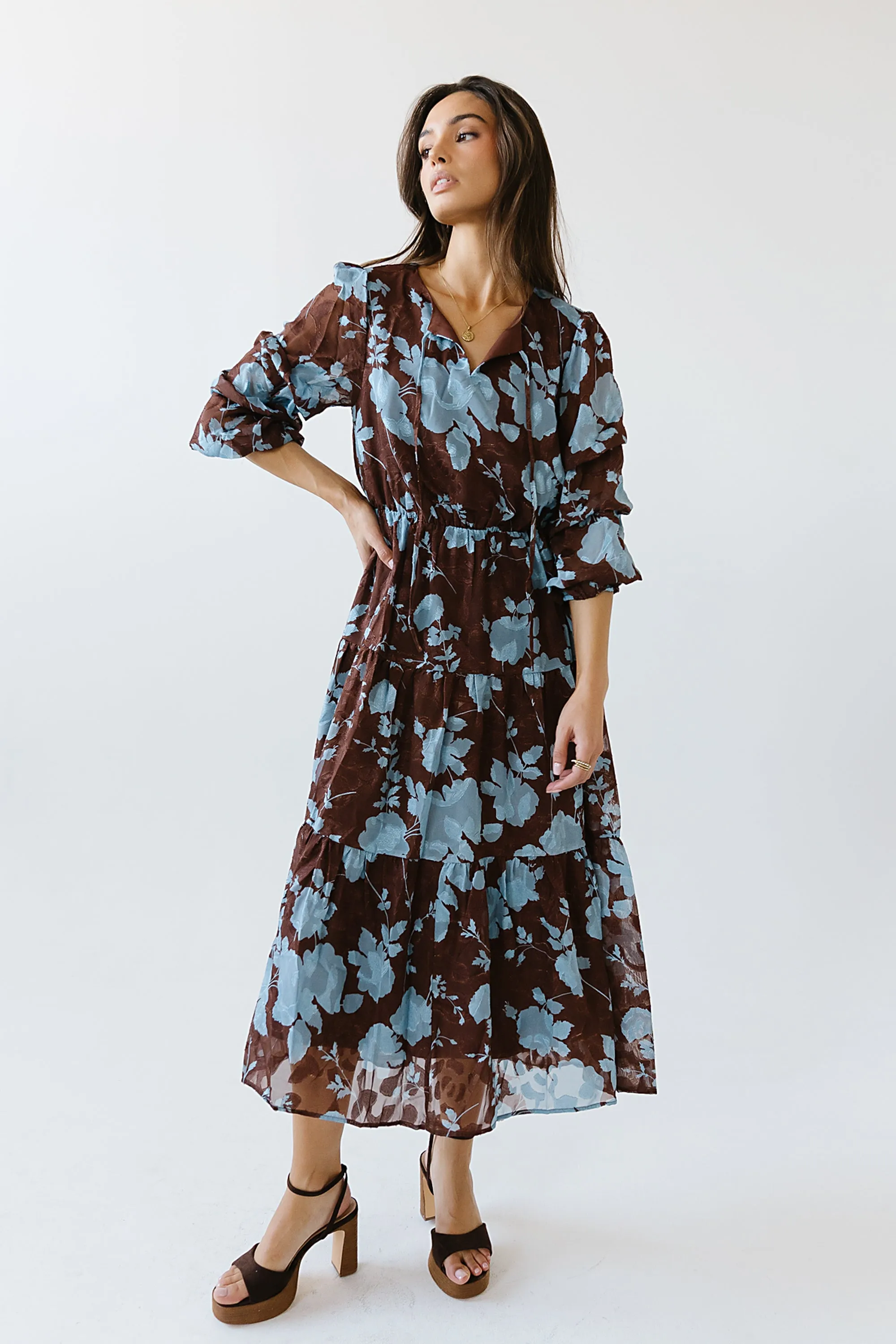 Cache Floral Midi Dress sold by bohme