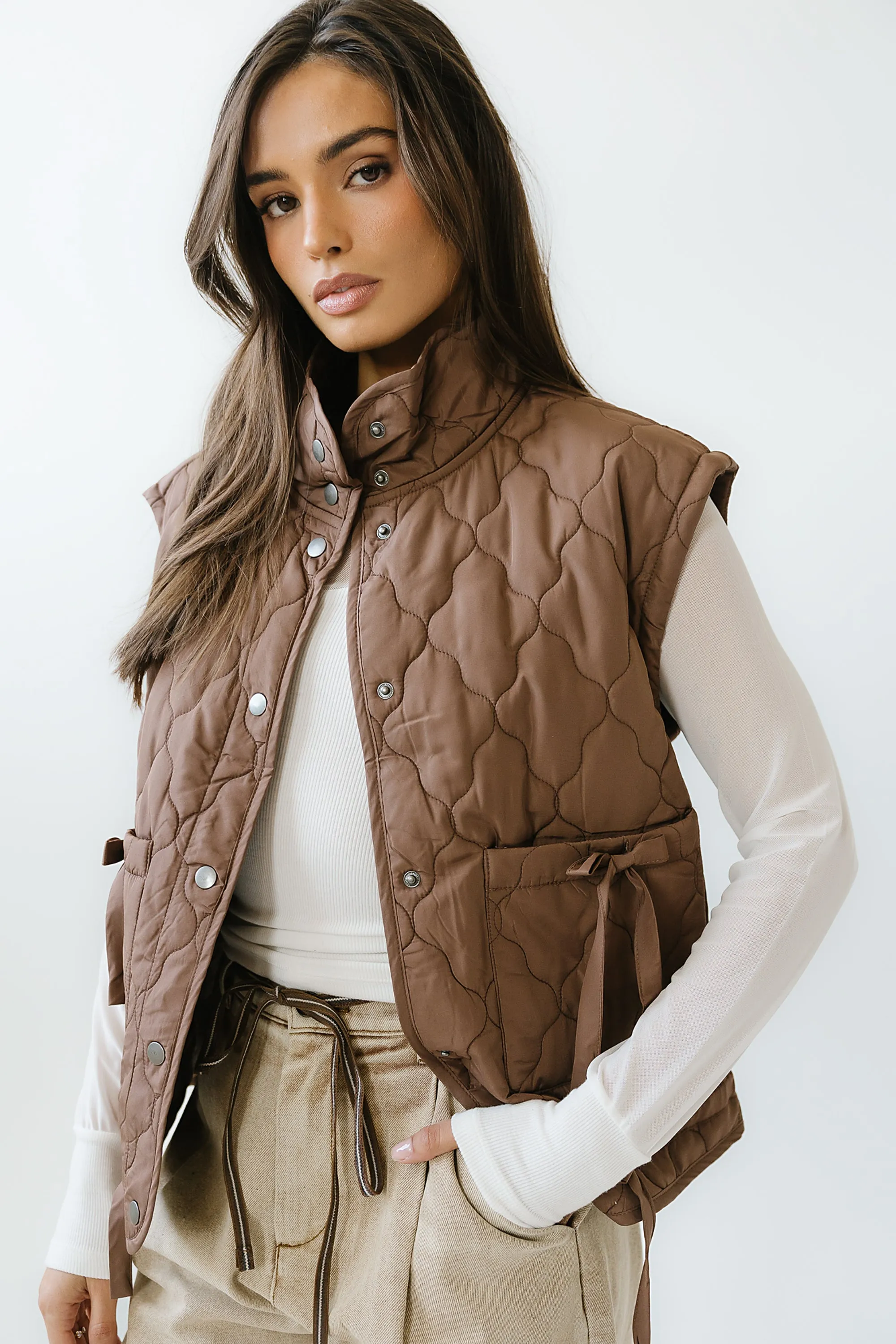 Vicky Quilted Vest sold by bohme