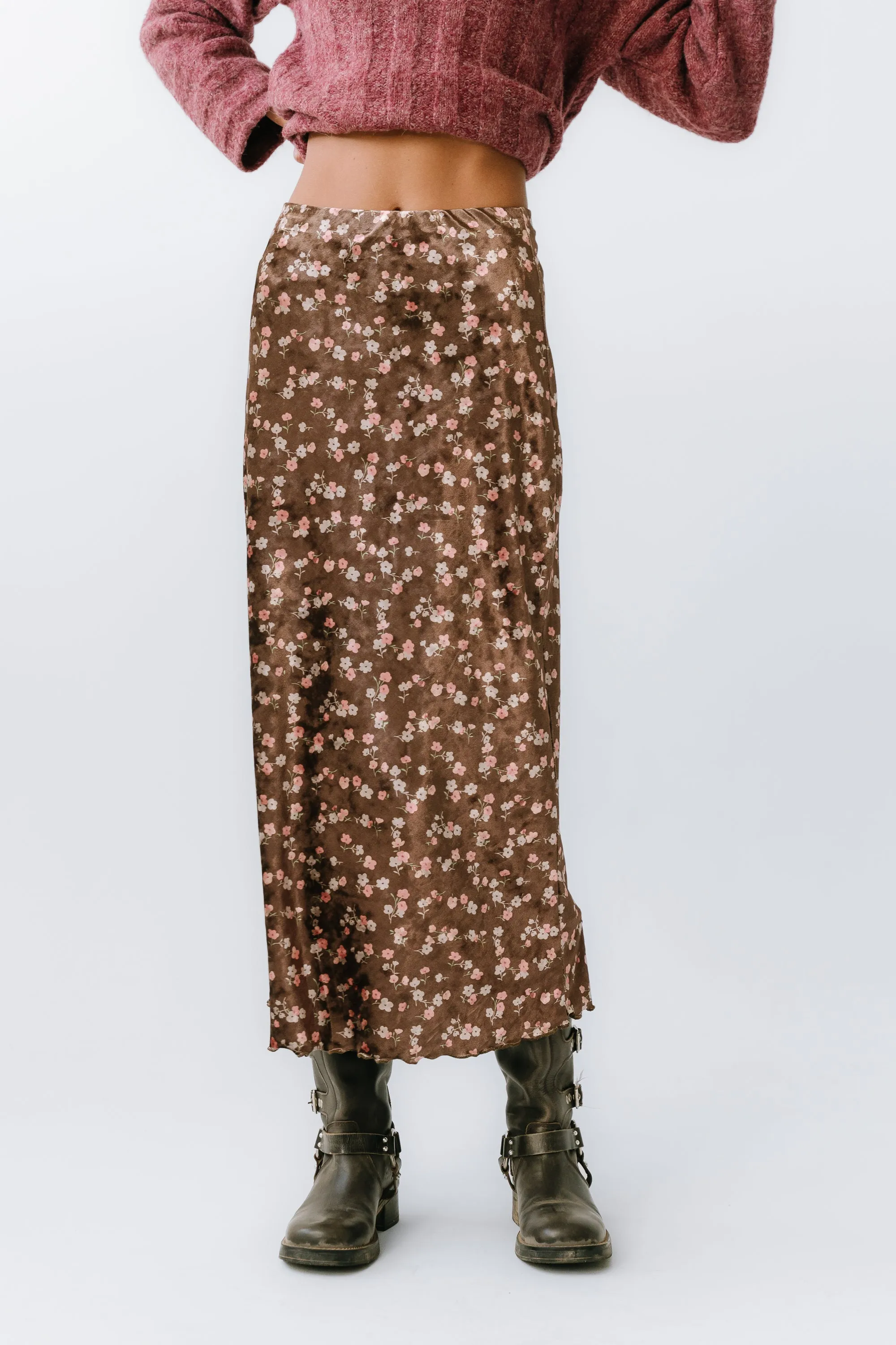 Luella Velvet Midi Skirt sold by bohme product image thumbnail 4