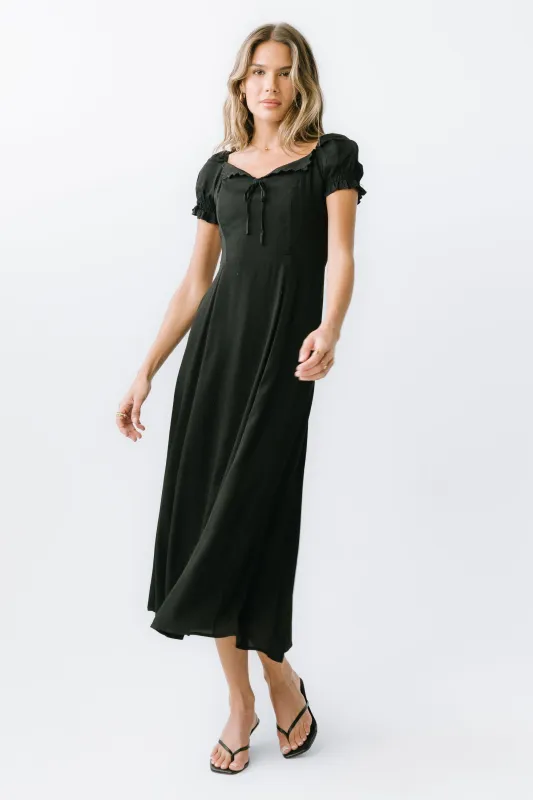 Marlow Maxi Dress in Black sold by bohme