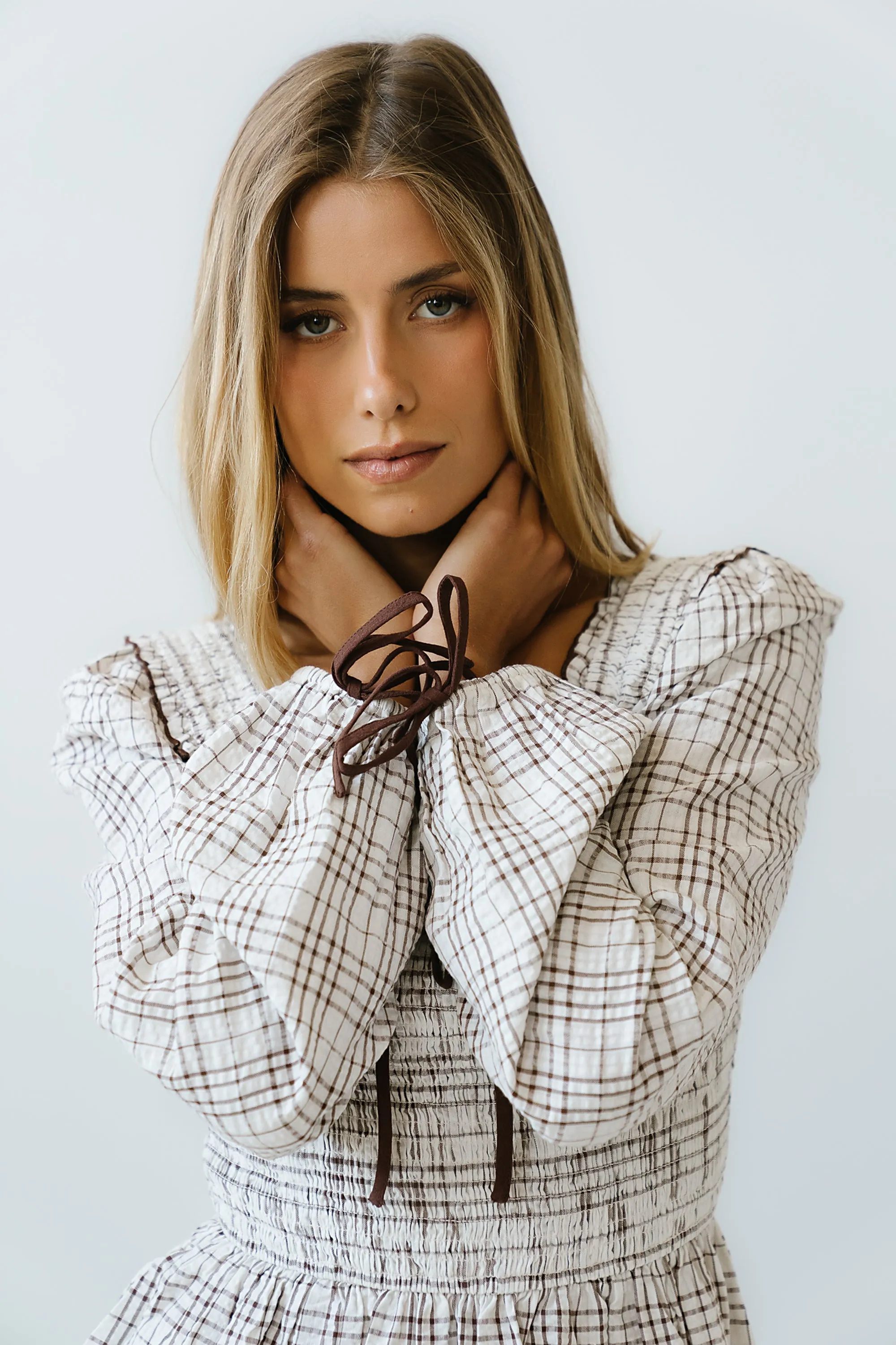 Vale Smocked Blouse in Mocha - FINAL SALE sold by bohme product image thumbnail 2