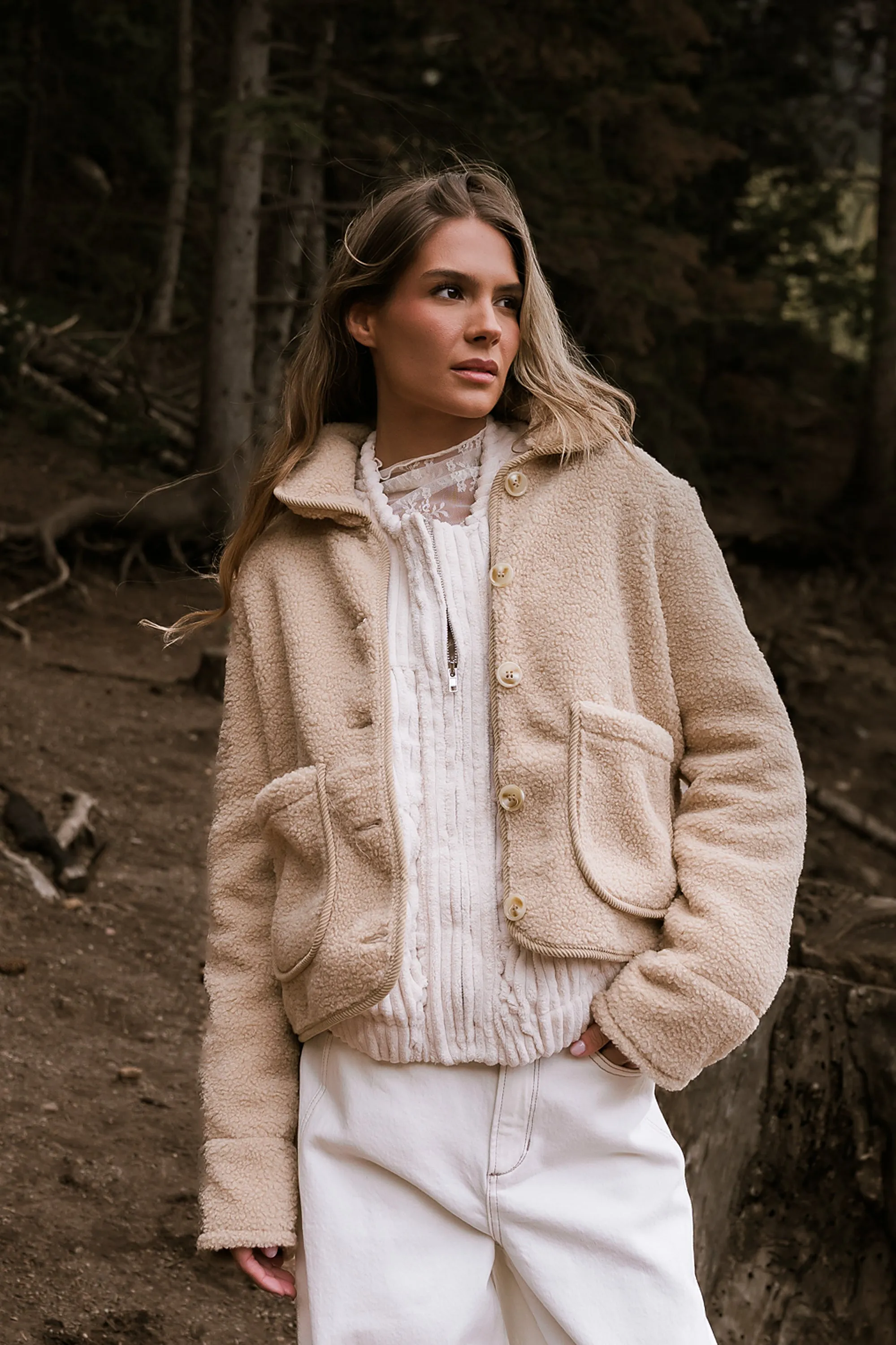 Quincey Sherpa Jacket sold by bohme product image thumbnail 2