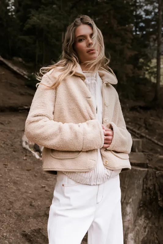 Quincey Sherpa Jacket sold by bohme