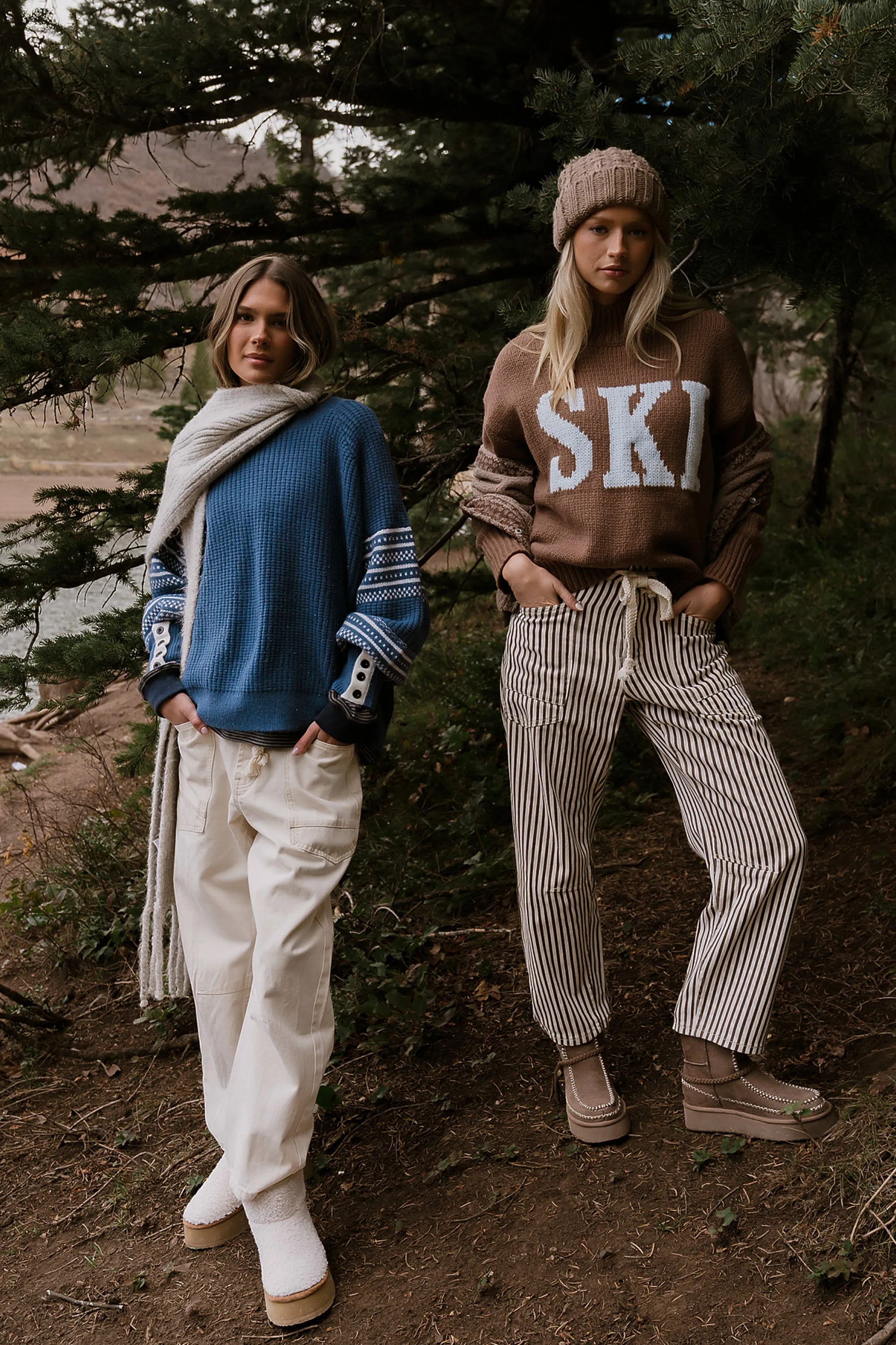 Jayda Oversized Sweater in Blue sold by bohme product image thumbnail 2