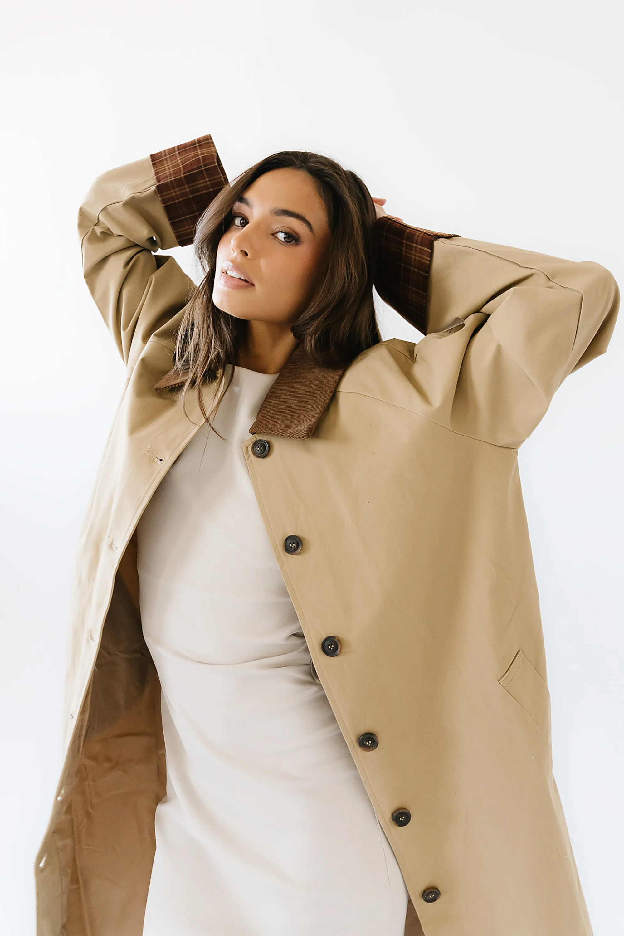 Tulie Contrast Trench Coat sold by bohme product image thumbnail 2