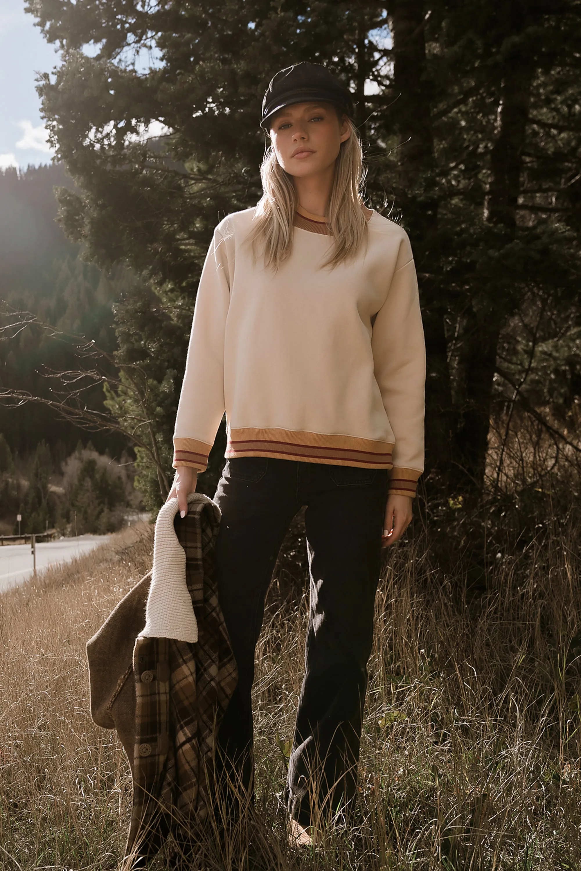 Marie Oversized Sweatshirt in Bone - FINAL SALE sold by bohme product image thumbnail 3