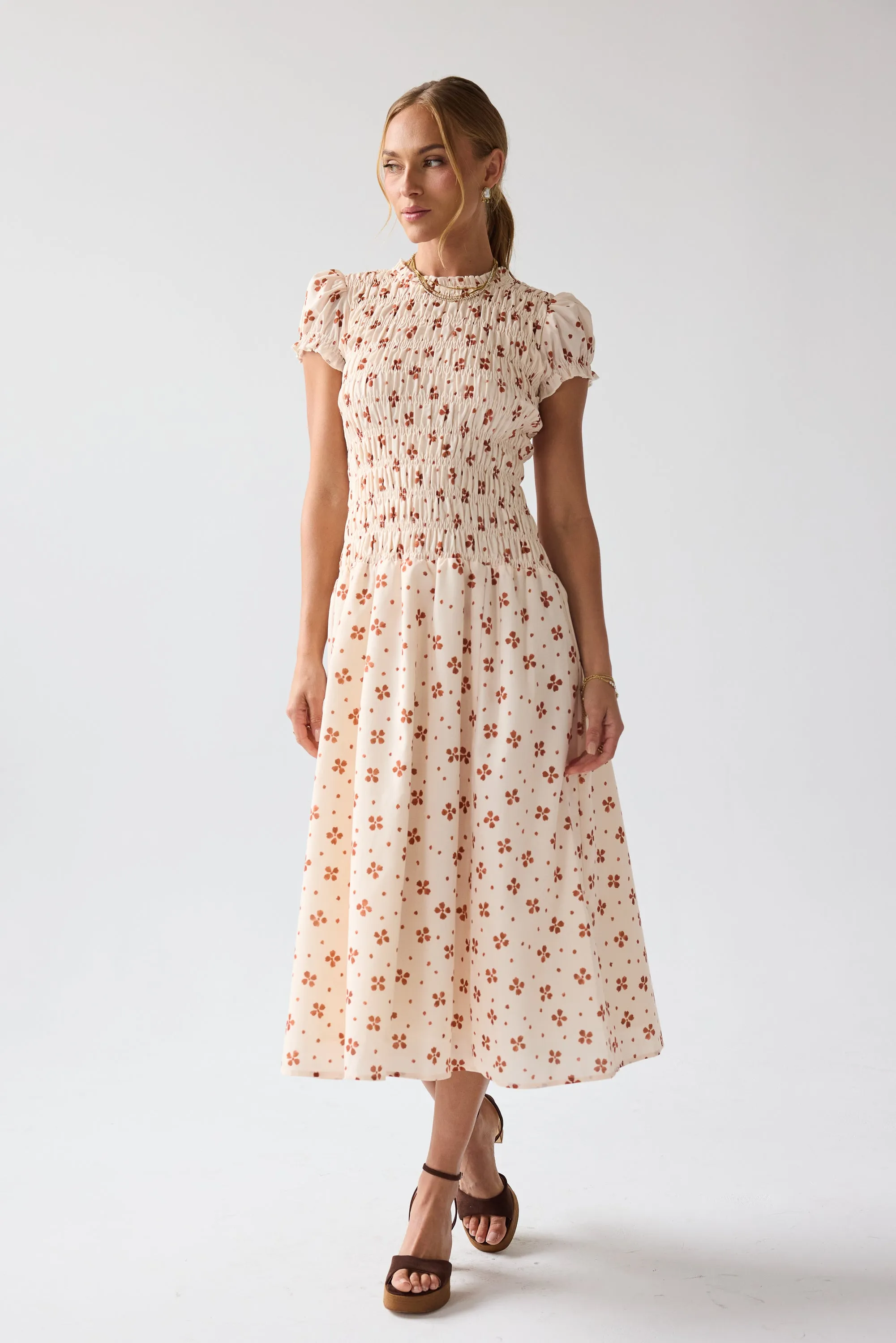 Opal Maxi Dress in Beige sold by bohme product image thumbnail 3