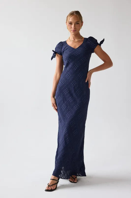 Kimmie Maxi Dress in Navy sold by bohme