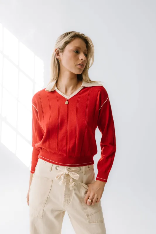 Maggie Contrast Sweater sold by bohme