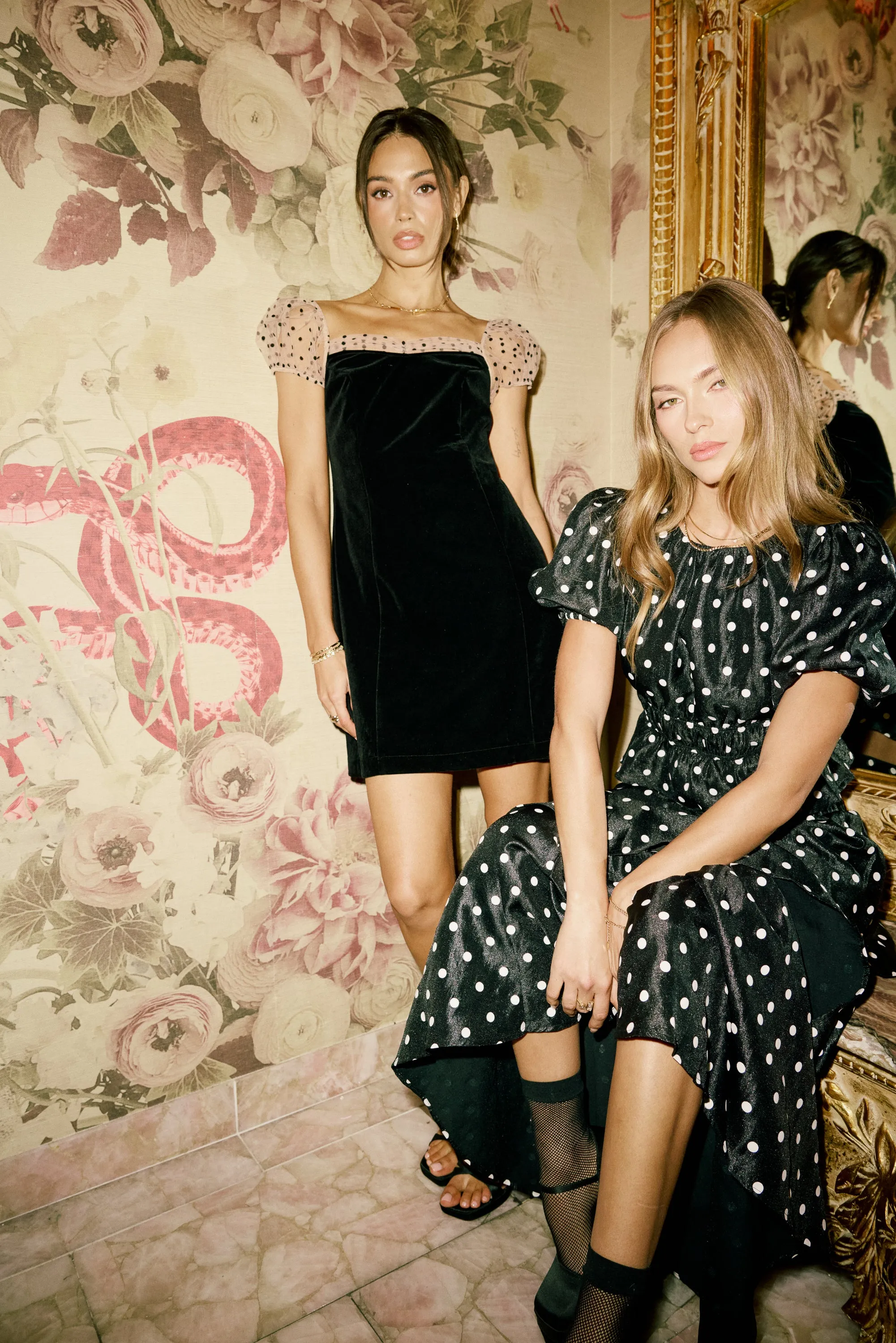 Terri Polka Dot Peplum Top - FINAL SALE sold by bohme product image thumbnail 3