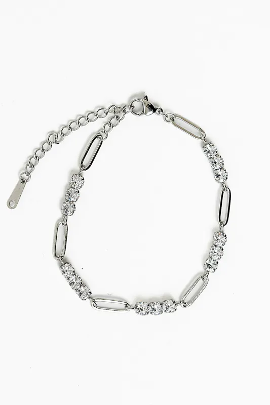 Casey Chain Bracelet in Silver made by bohme