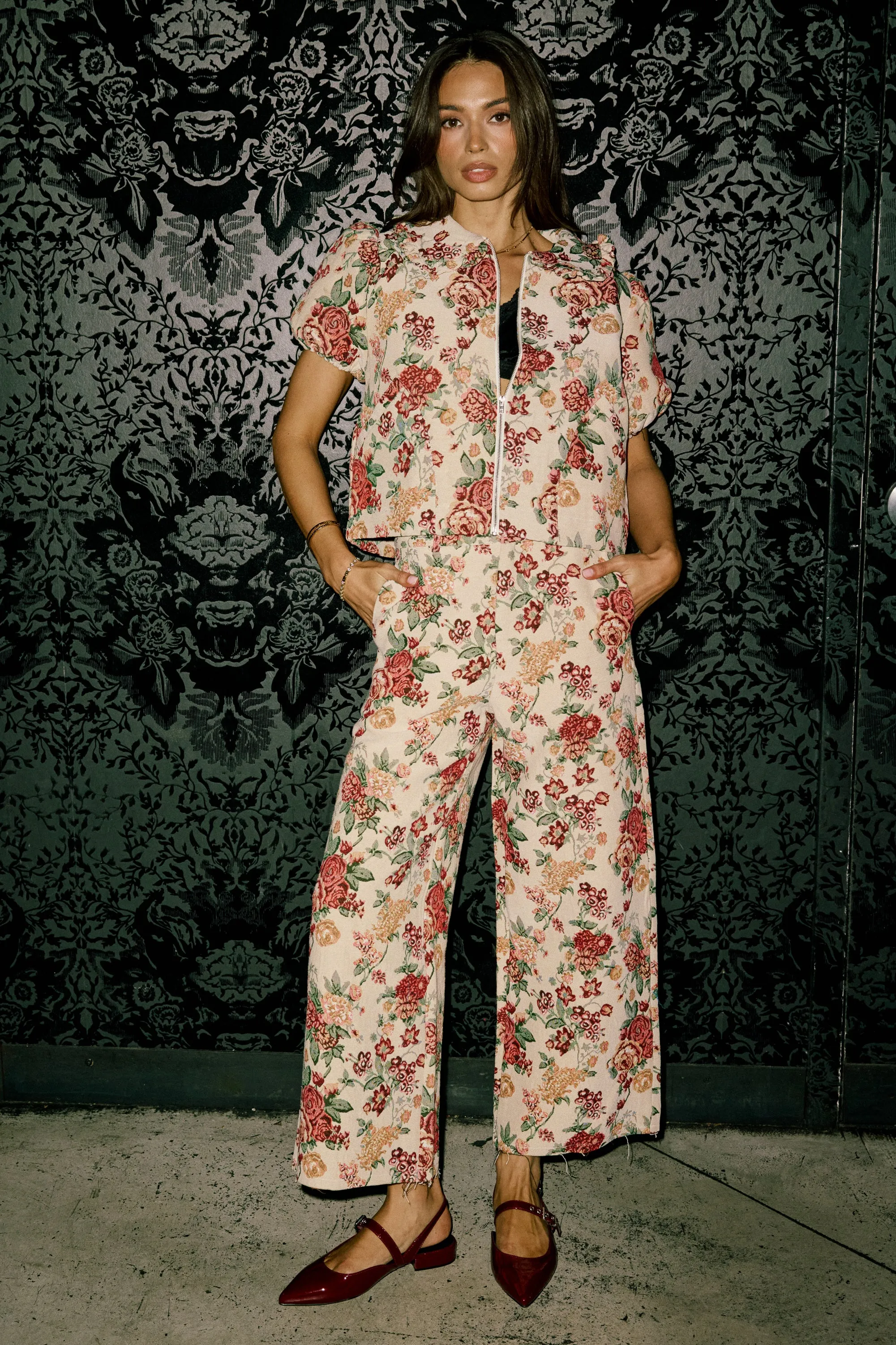 Joanna Floral Zip Up sold by bohme product image thumbnail 3