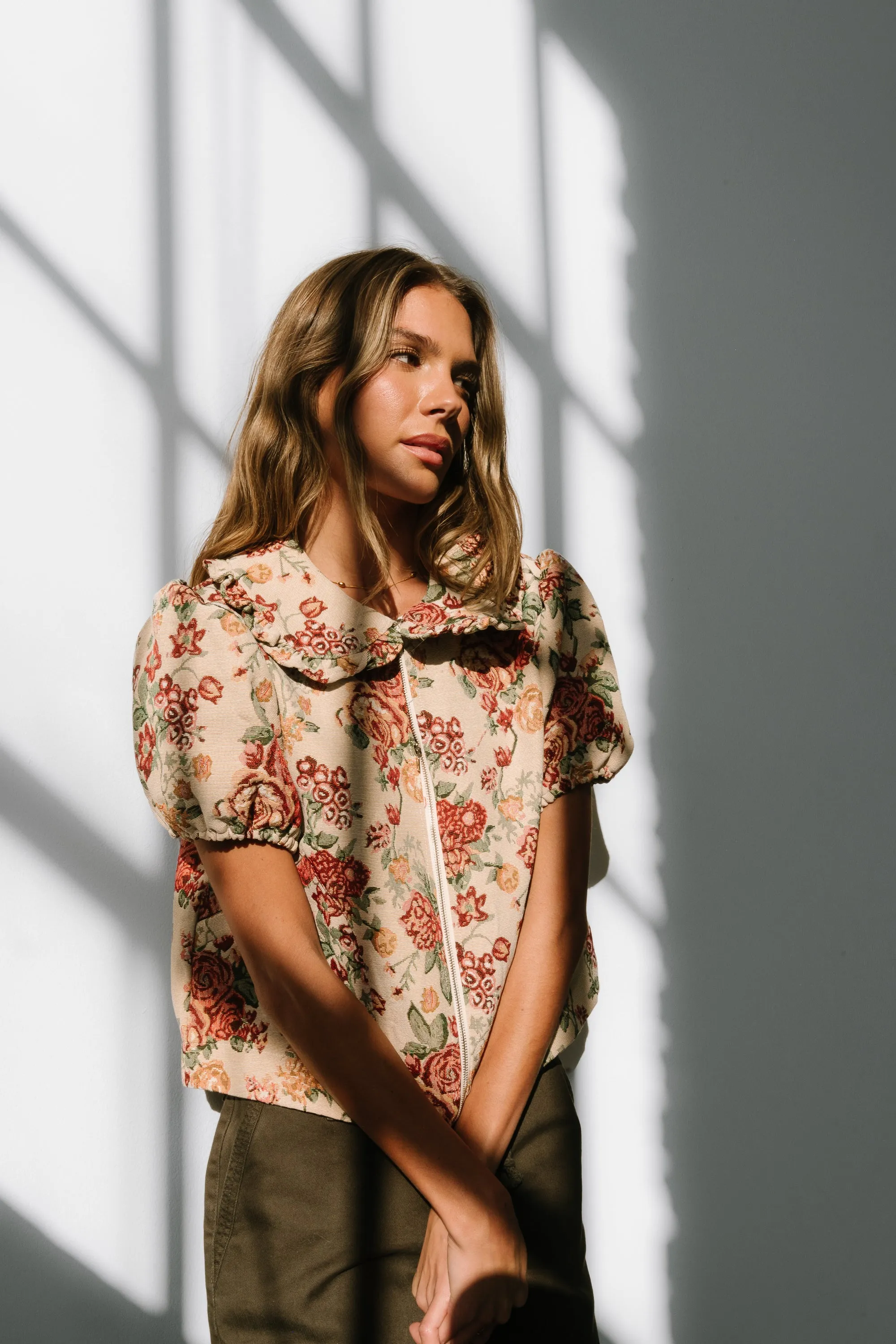 Joanna Floral Zip Up sold by bohme product image thumbnail 4