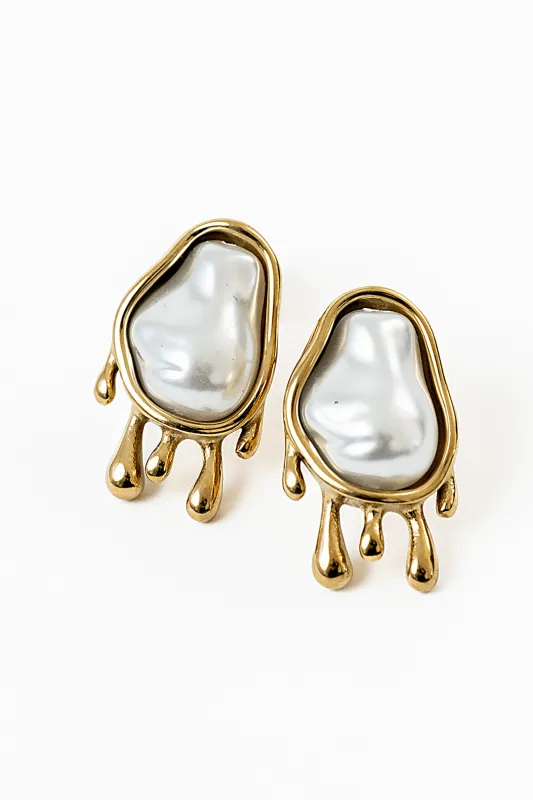 Ruby Teardrop Earrings made by bohme
