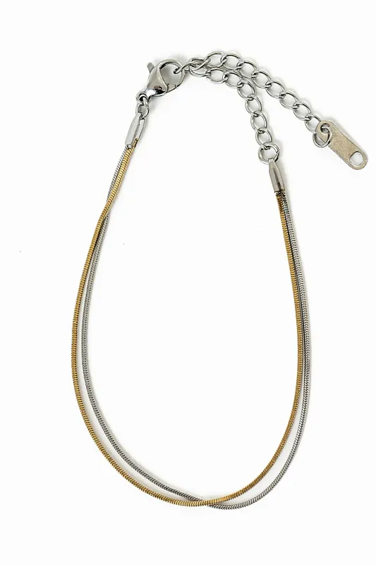 Megan Two Toned Bracelet sold by bohme