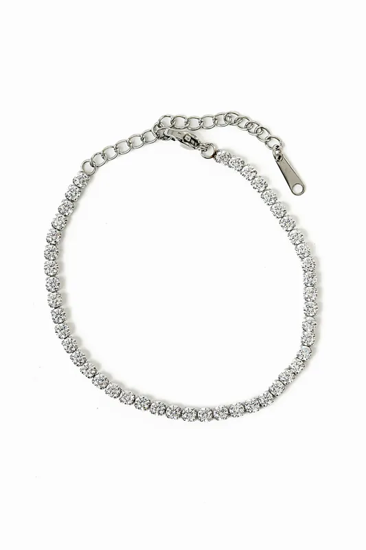 Kameron Tennis Bracelet in Silver sold by bohme