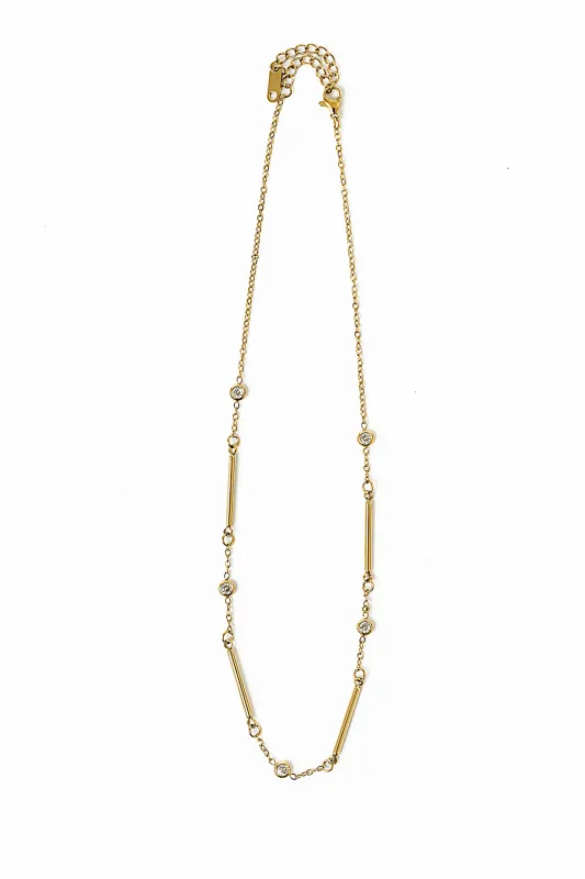 Jazelle Rhinestone Necklace made by bohme