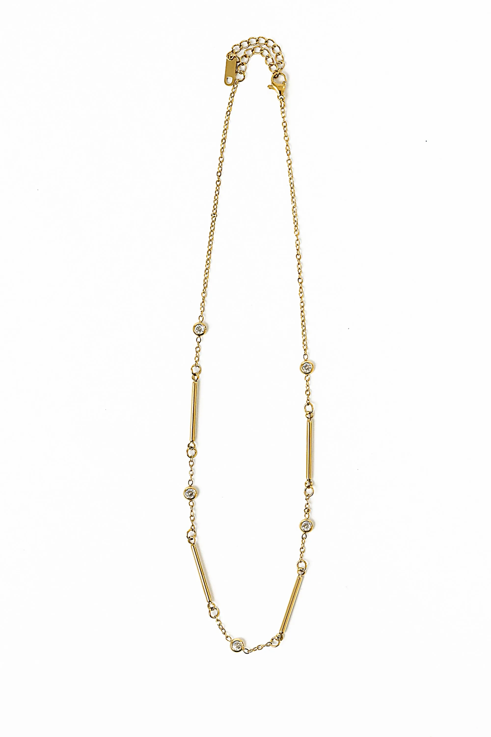 Jazelle Rhinestone Necklace sold by bohme