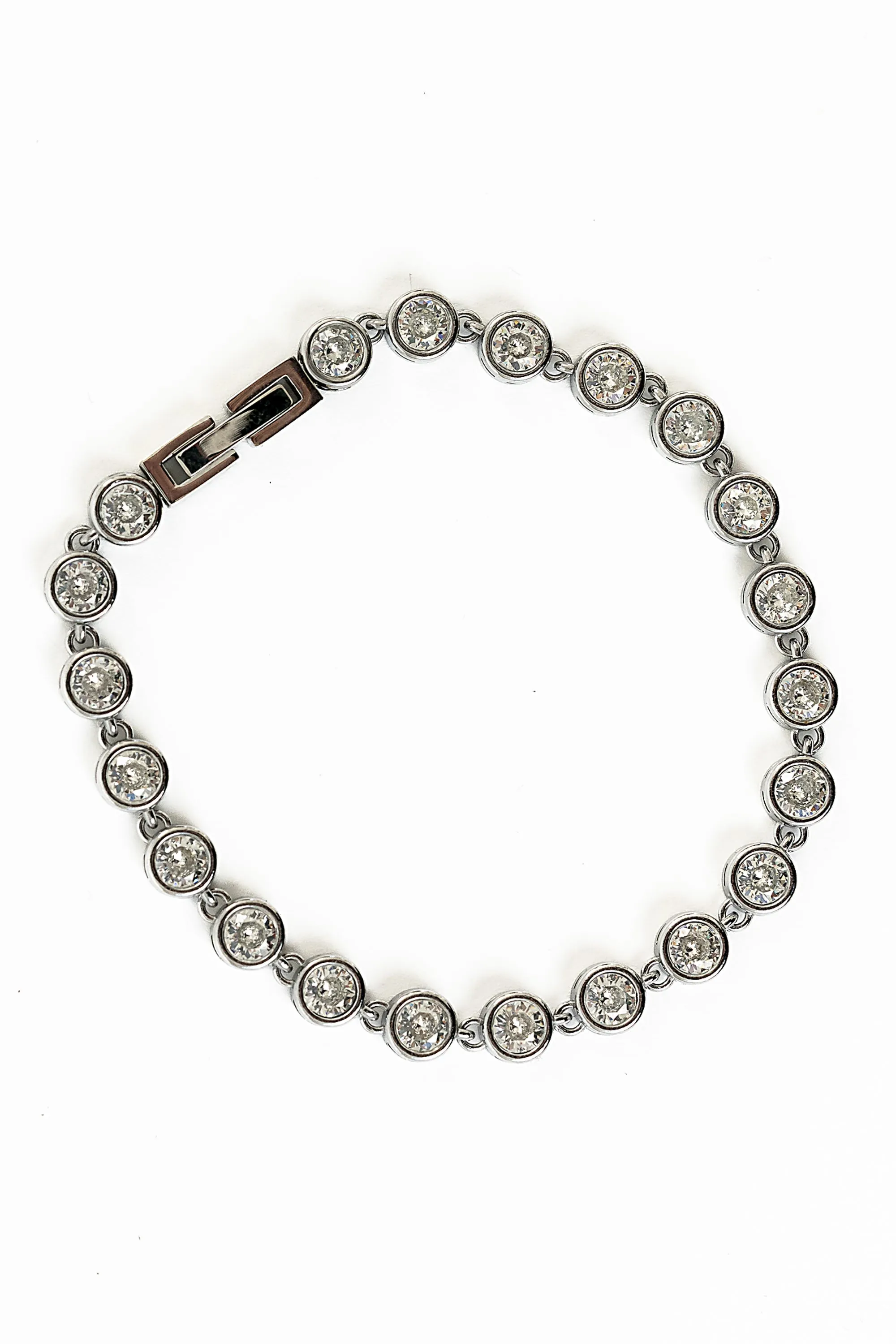 Georgie Rhinestone Bracelet in Silver sold by bohme product image thumbnail 2