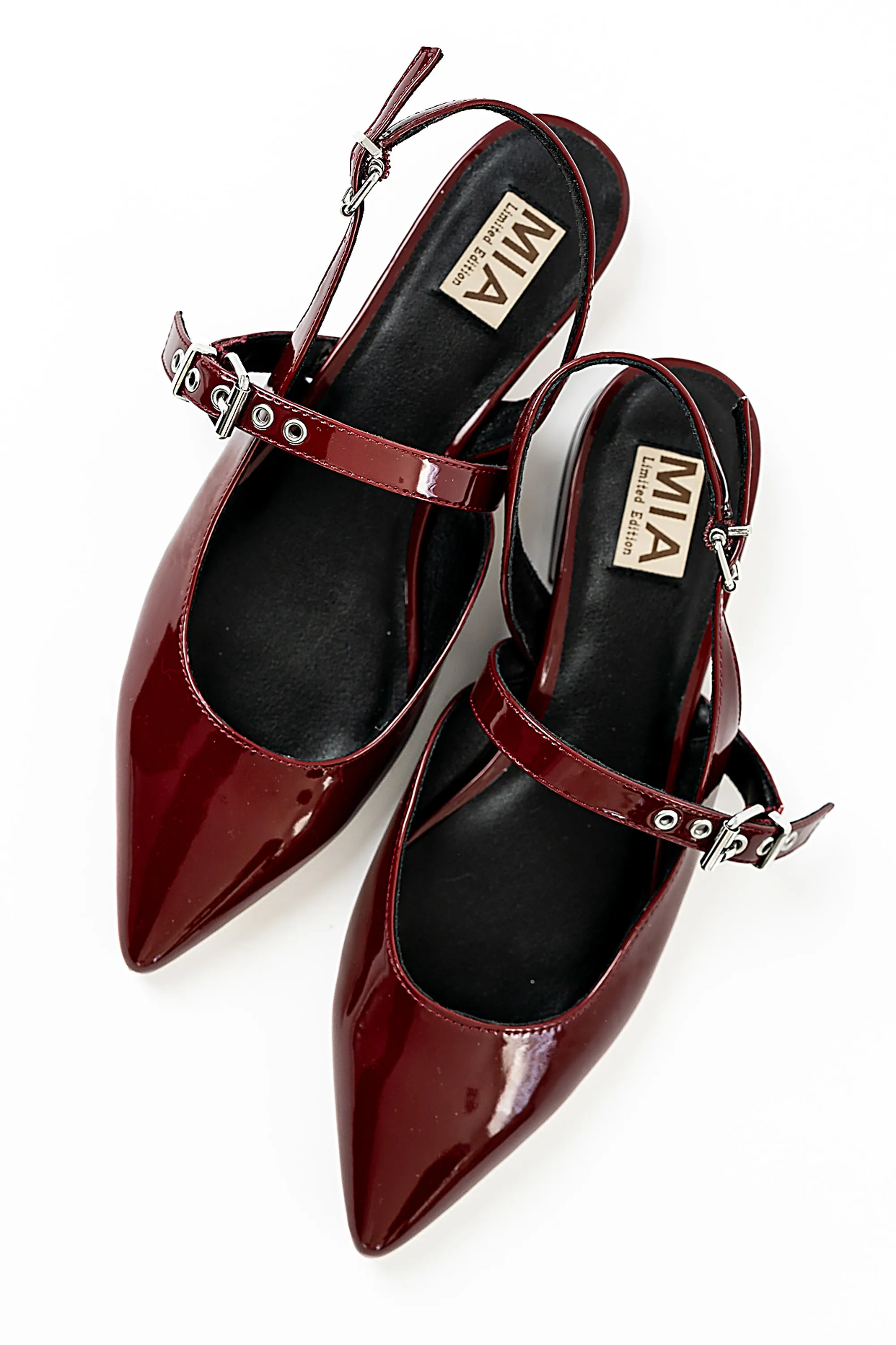 Aire Slingback Flats in Burgundy sold by bohme product image thumbnail 2