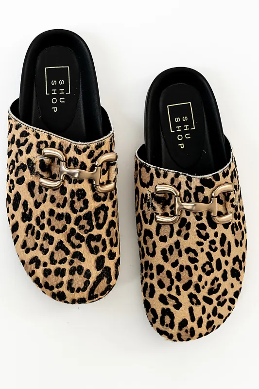 Azalea Clogs in Leopard sold by bohme