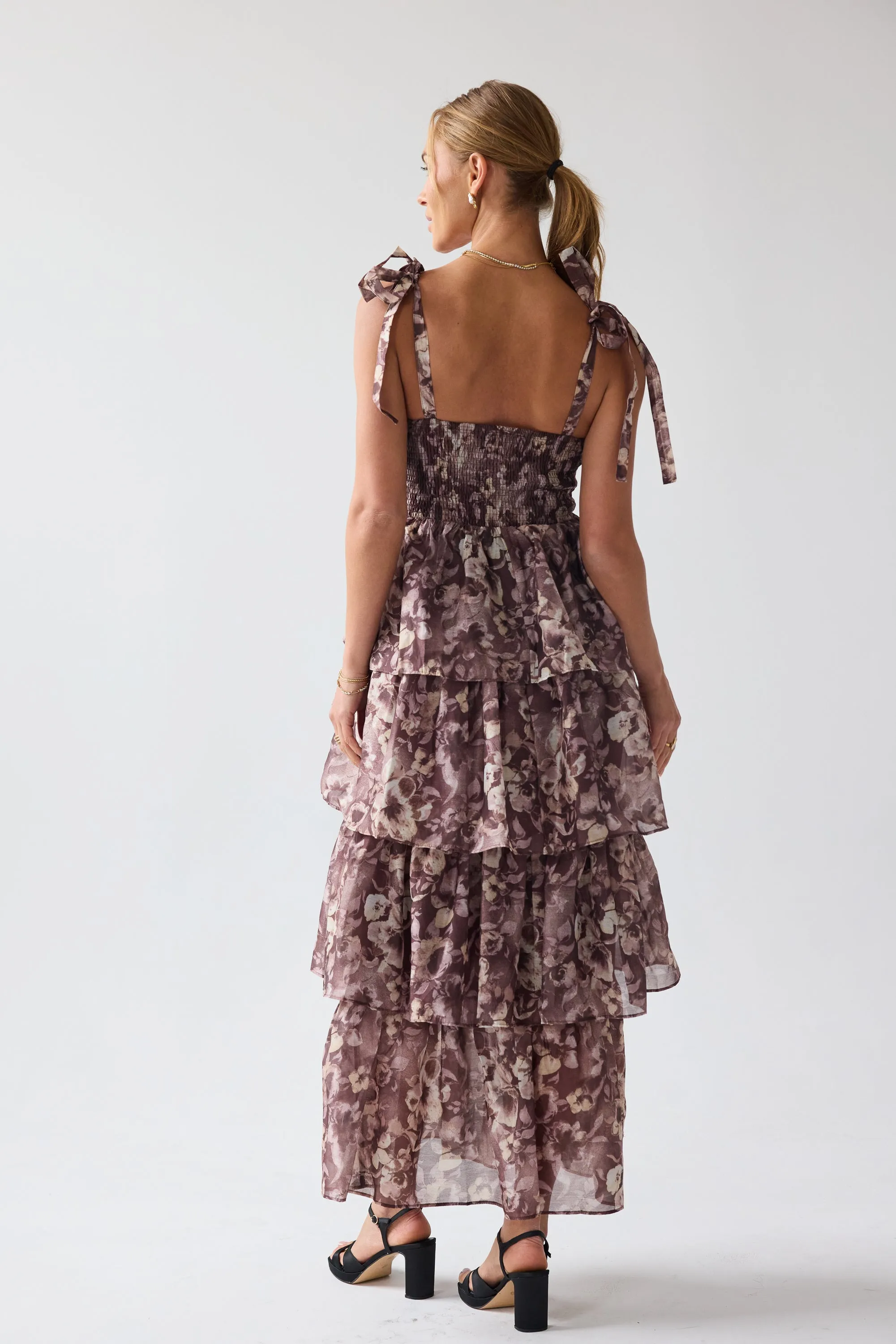 Susan Ruffle Maxi Dress sold by bohme product image thumbnail 3