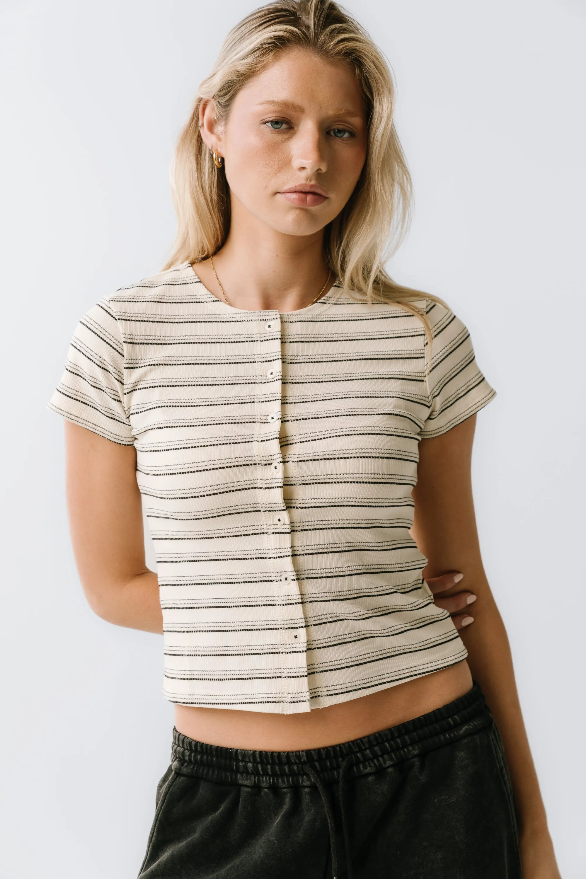 Monty Striped Top sold by bohme