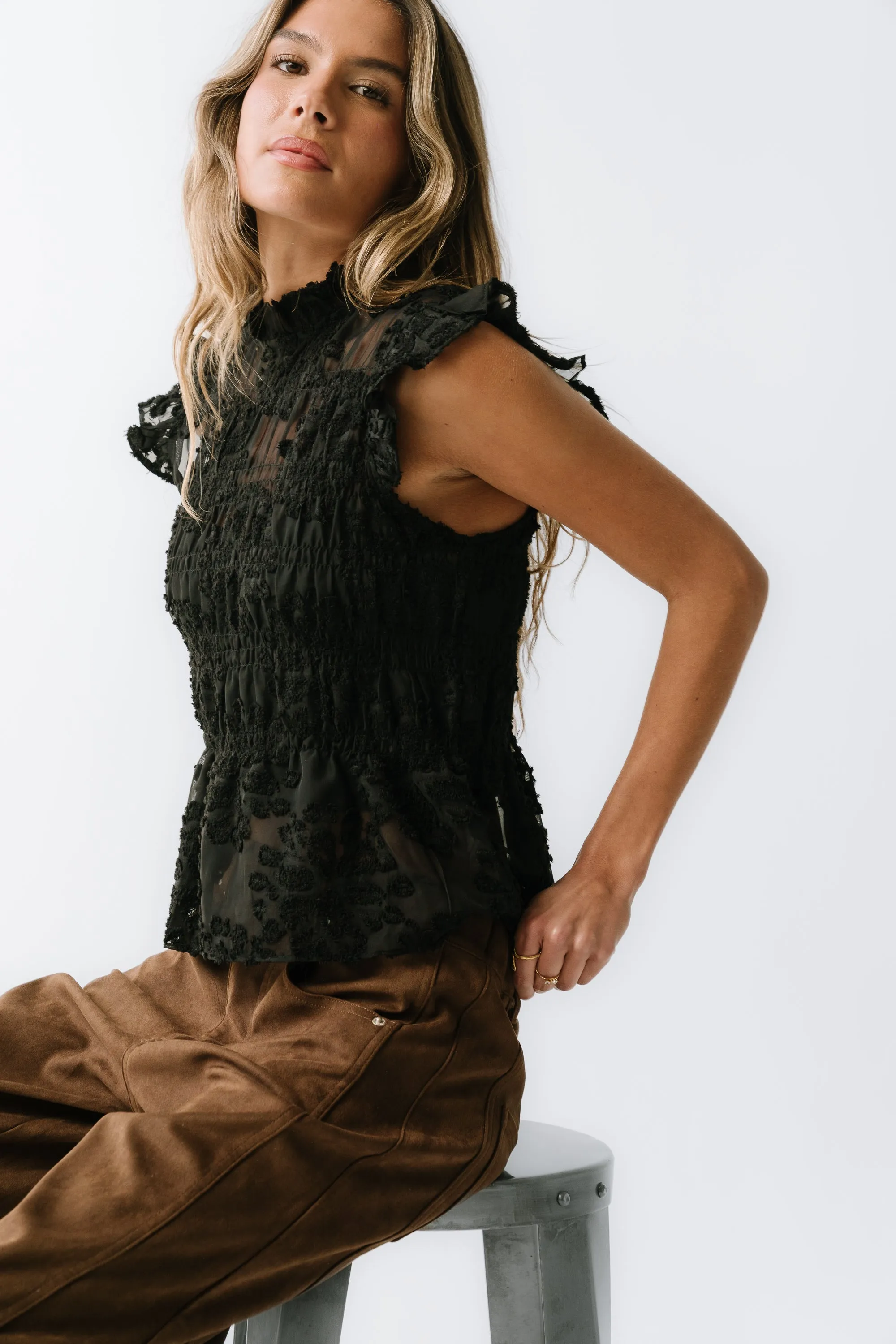 Kori Ruffle Lace Top sold by bohme product image thumbnail 2