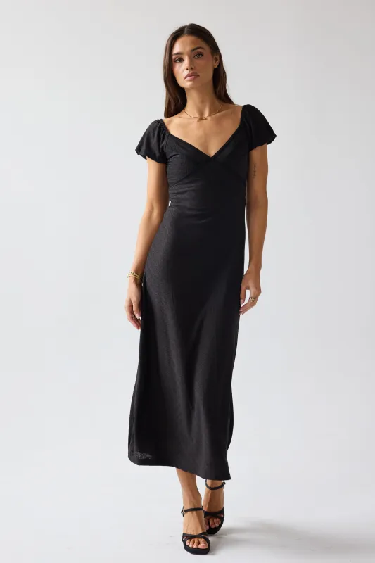 Cammie Maxi Dress in Black sold by bohme