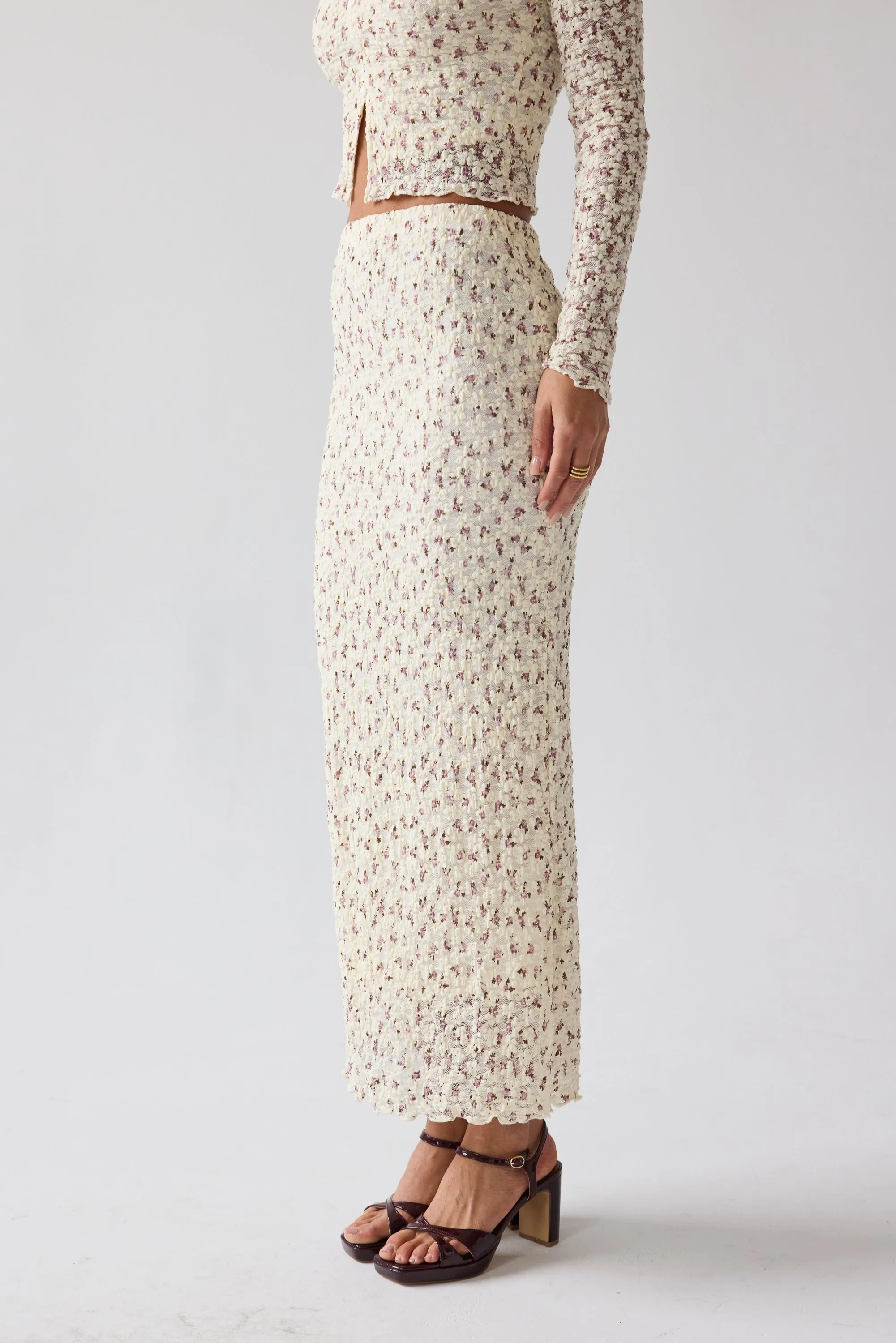 Reggie Floral Maxi Skirt sold by bohme product image thumbnail 2