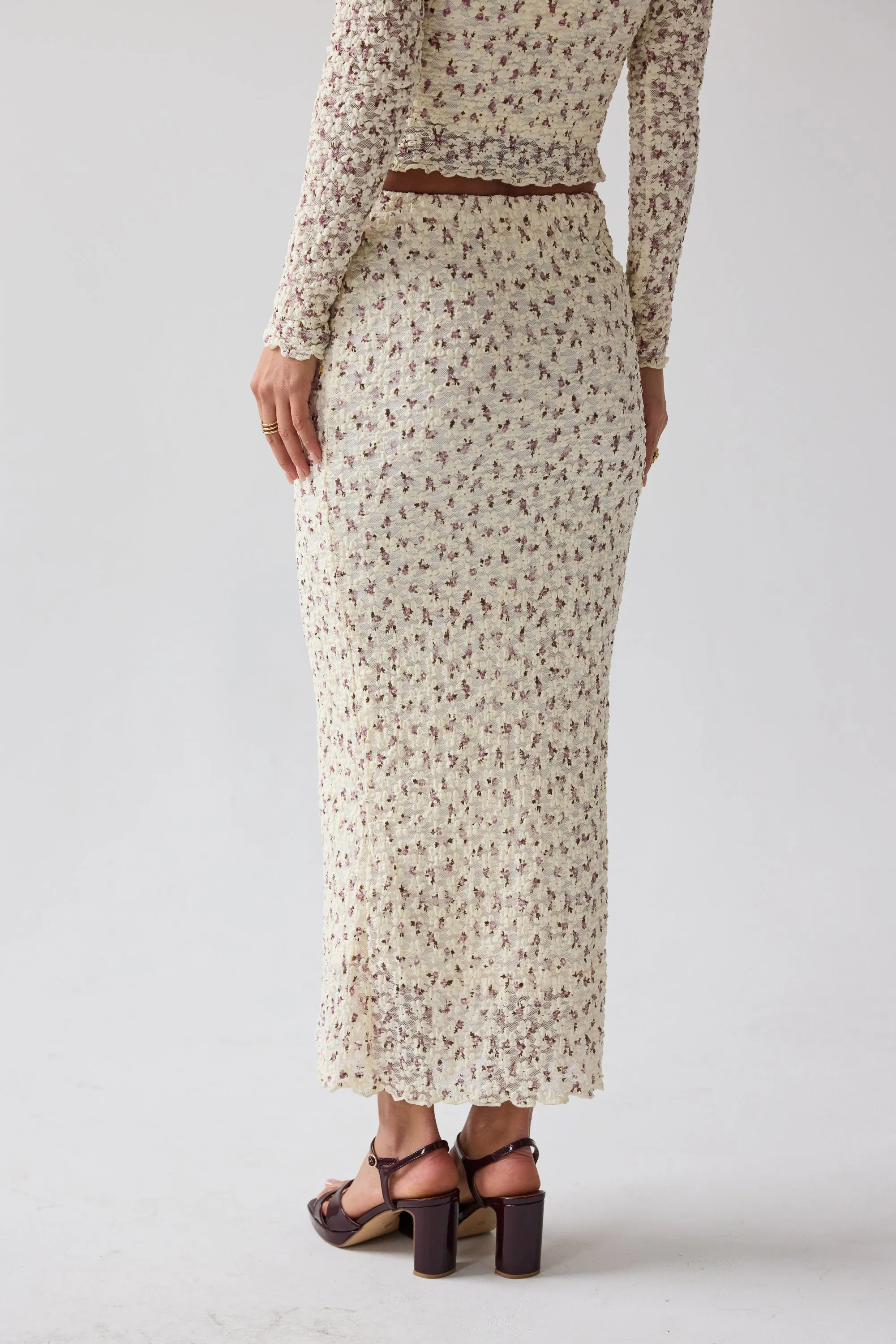 Reggie Floral Maxi Skirt sold by bohme product image thumbnail 3