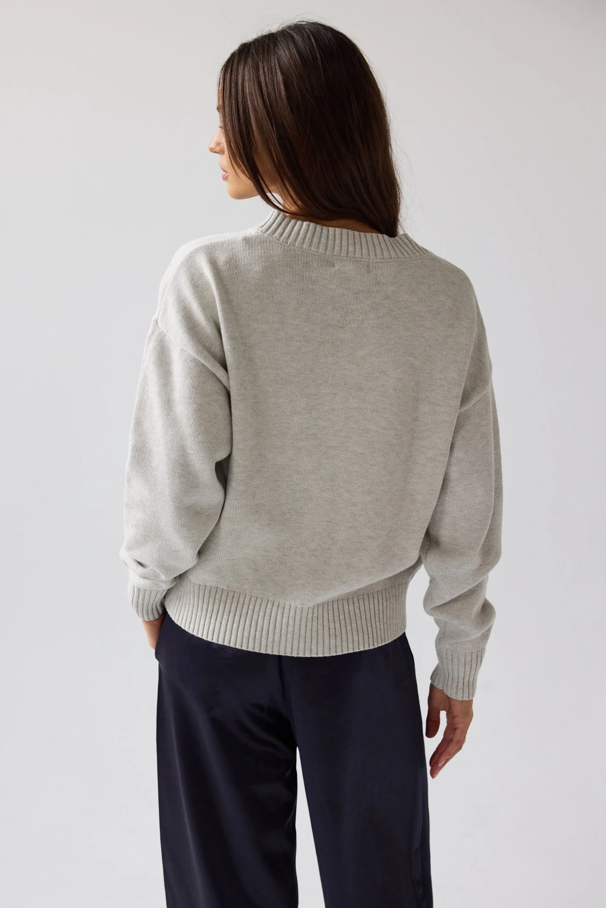 Adella Knit Sweater in Silver sold by bohme product image thumbnail 4