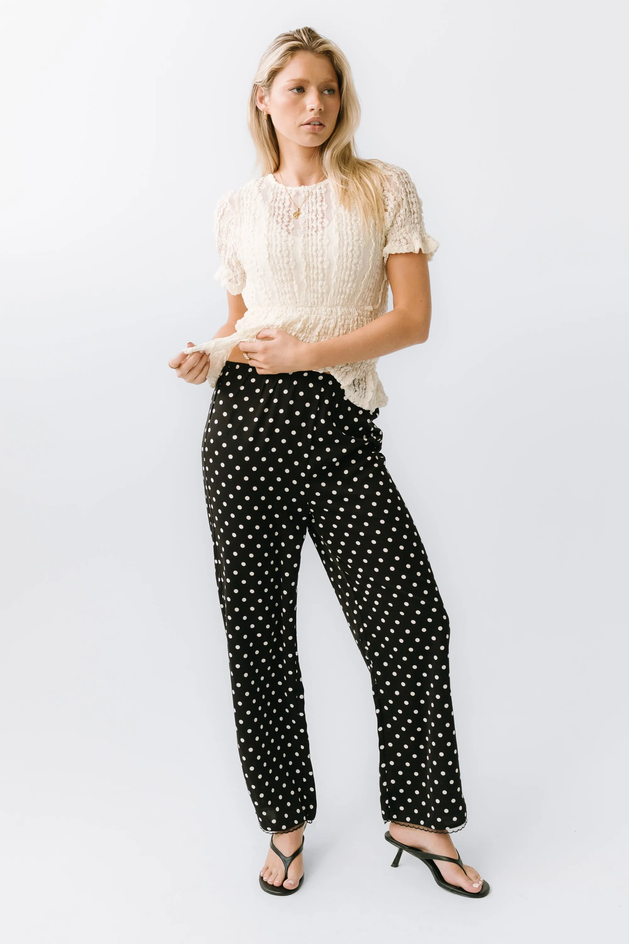 Kayla Polka Dot Pants sold by bohme