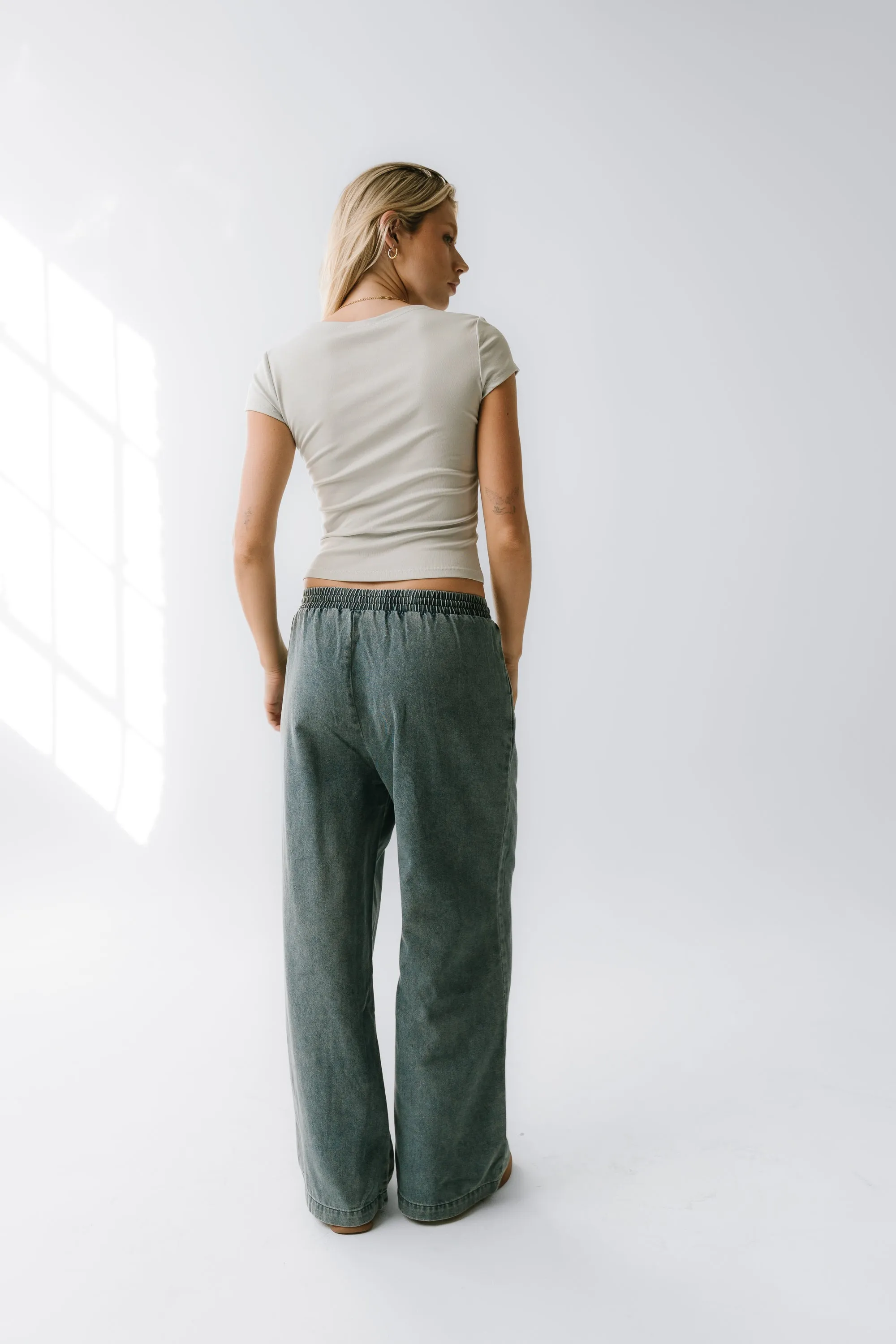 Paula Cowl Neck Top in Light Blue sold by bohme product image thumbnail 2