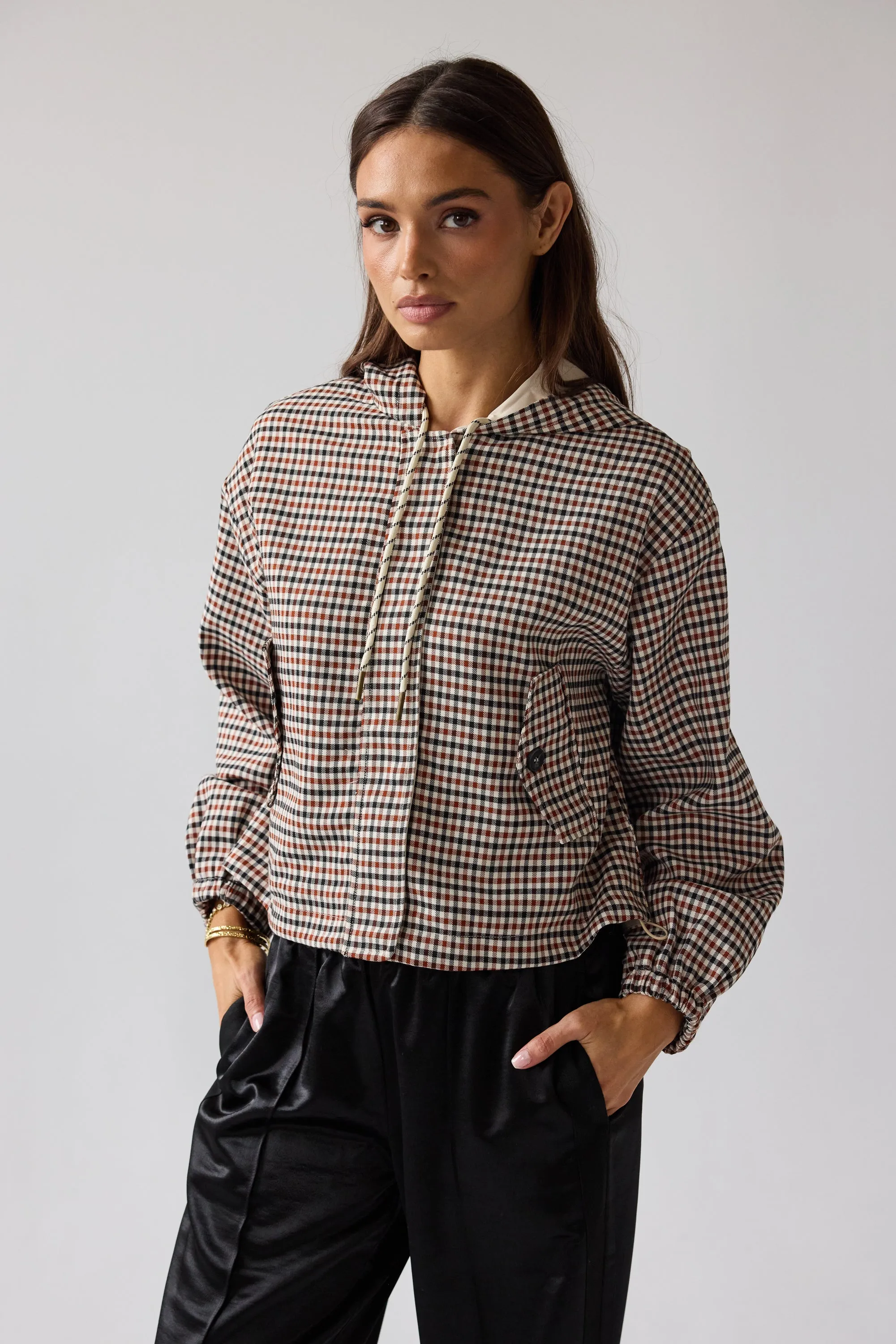 Ross Plaid Jacket in Rust sold by bohme