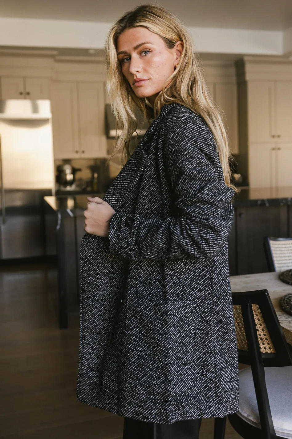 Ava Wool Blend Jacket in Black - FINAL SALE sold by bohme product image thumbnail 4