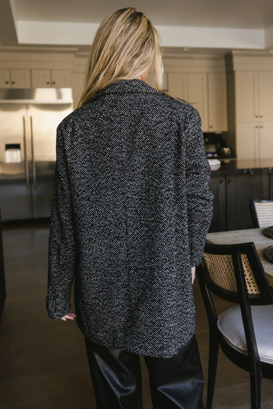 Ava Wool Blend Jacket in Black - FINAL SALE sold by bohme product image thumbnail 5