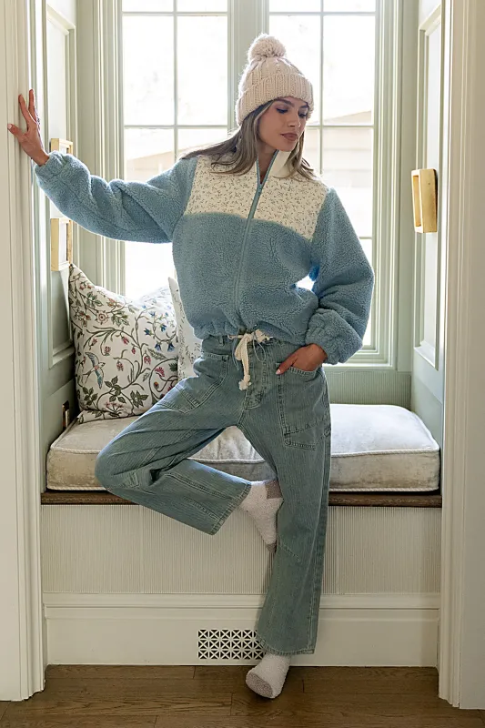 Frosty Mixed Media Jacket sold by bohme