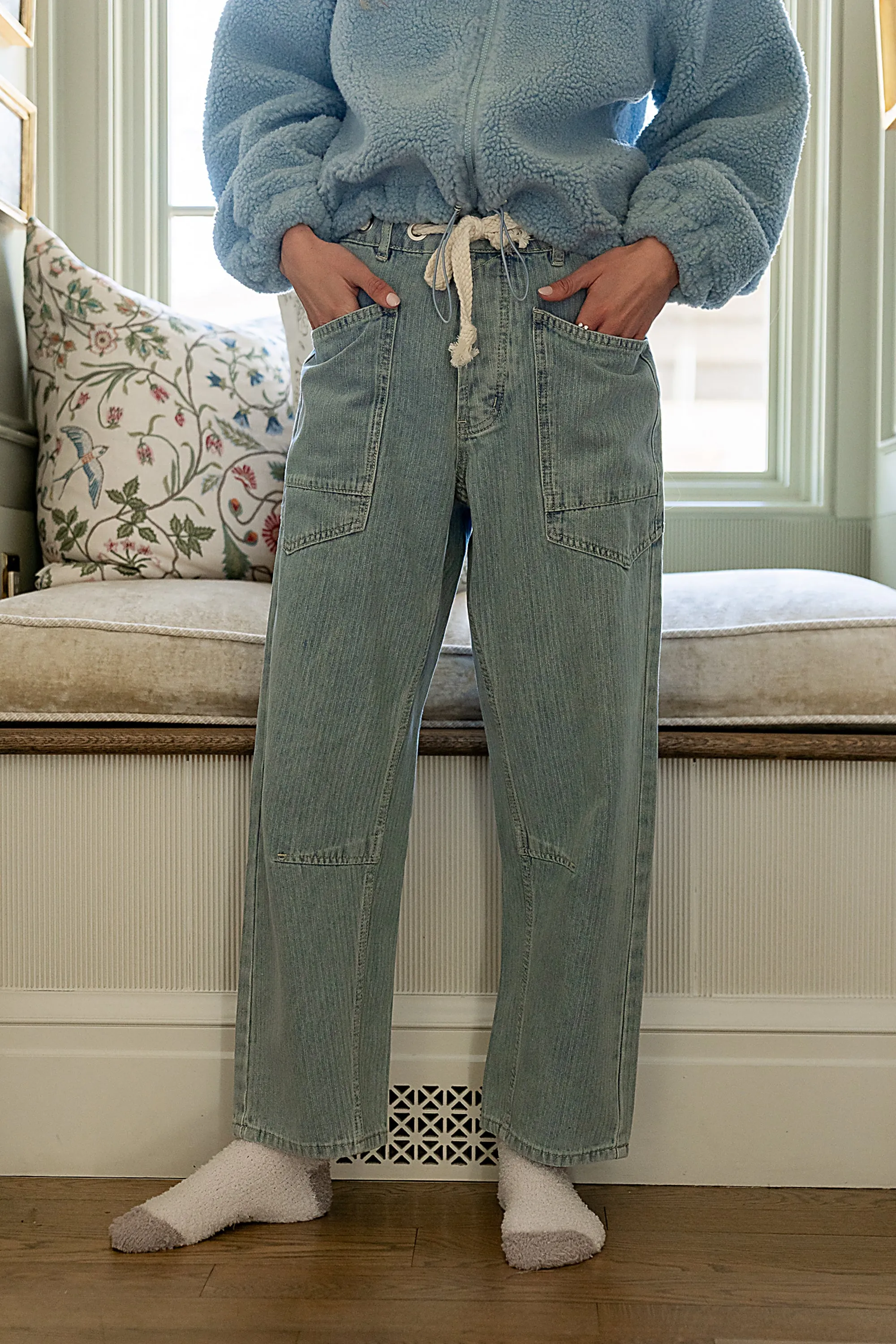 Jocelyn Barrel Jeans in Light Wash sold by bohme product image thumbnail 2