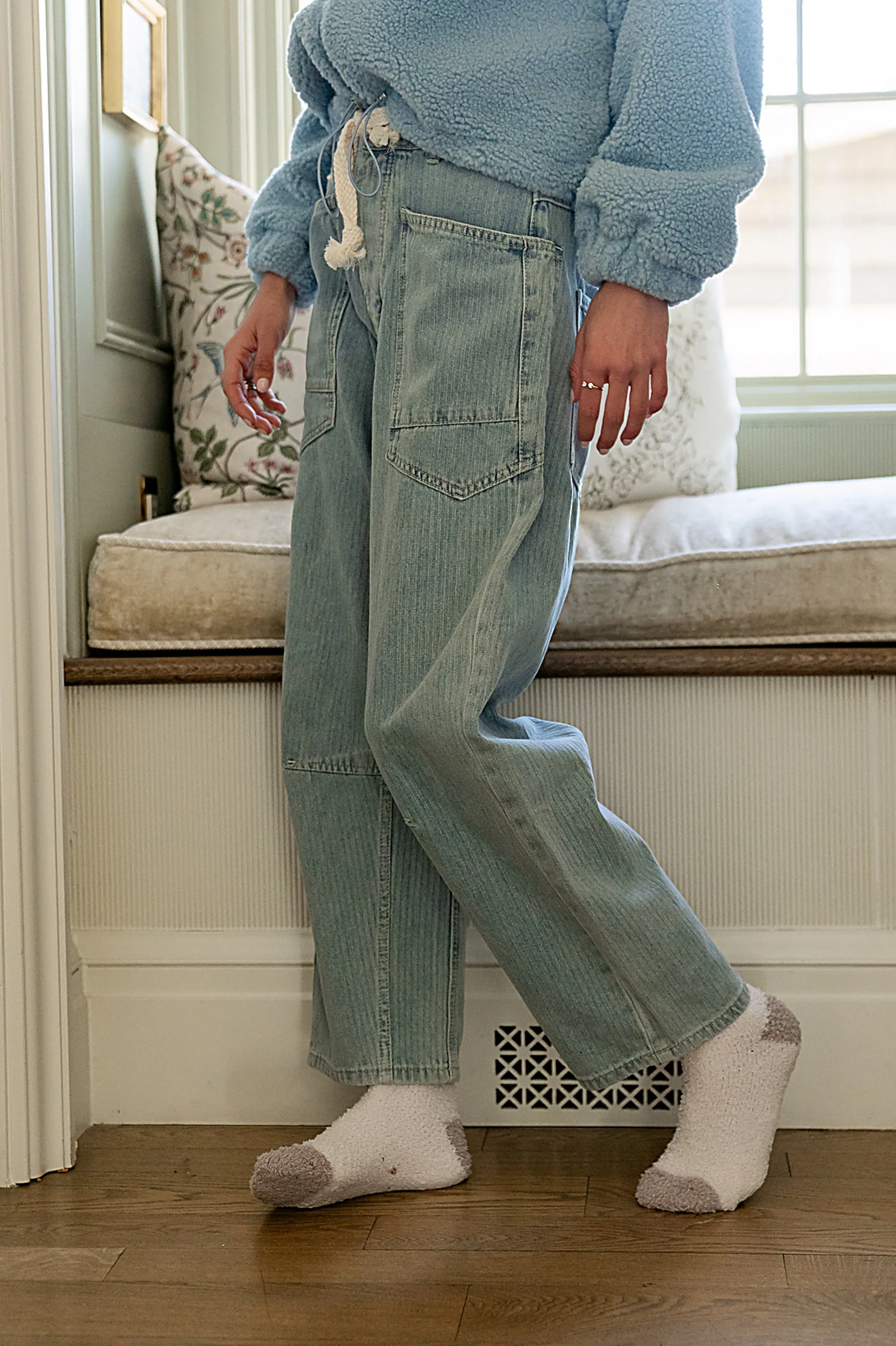 Jocelyn Barrel Jeans in Light Wash sold by bohme product image thumbnail 5