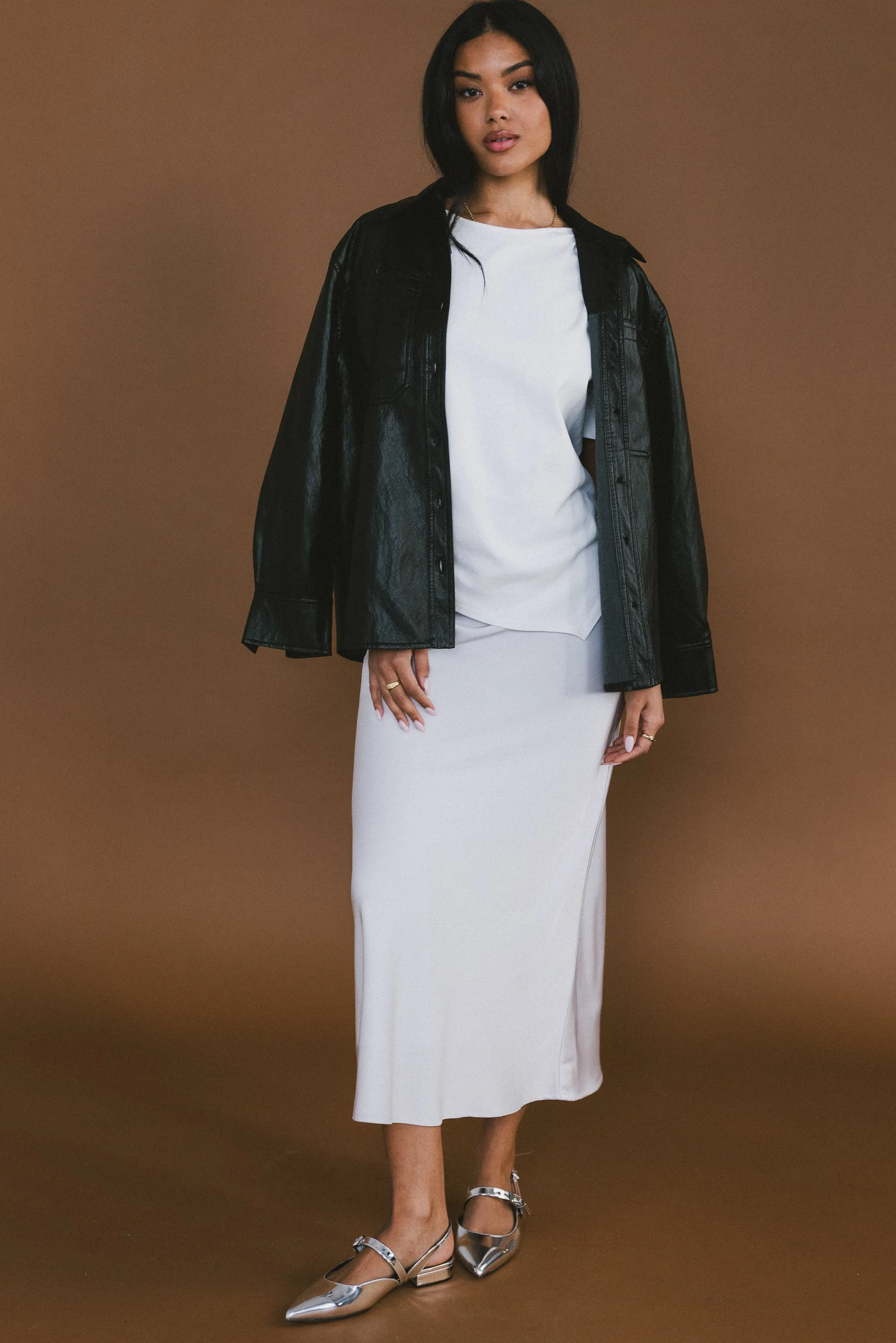 Stan Ruched Top in White sold by bohme product image thumbnail 3