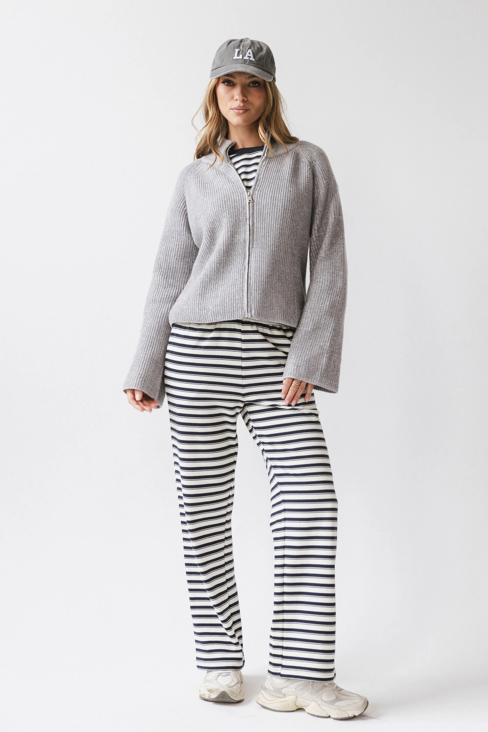 Abbie Ribbed Jacket in Grey - FINAL SALE sold by bohme product image thumbnail 5