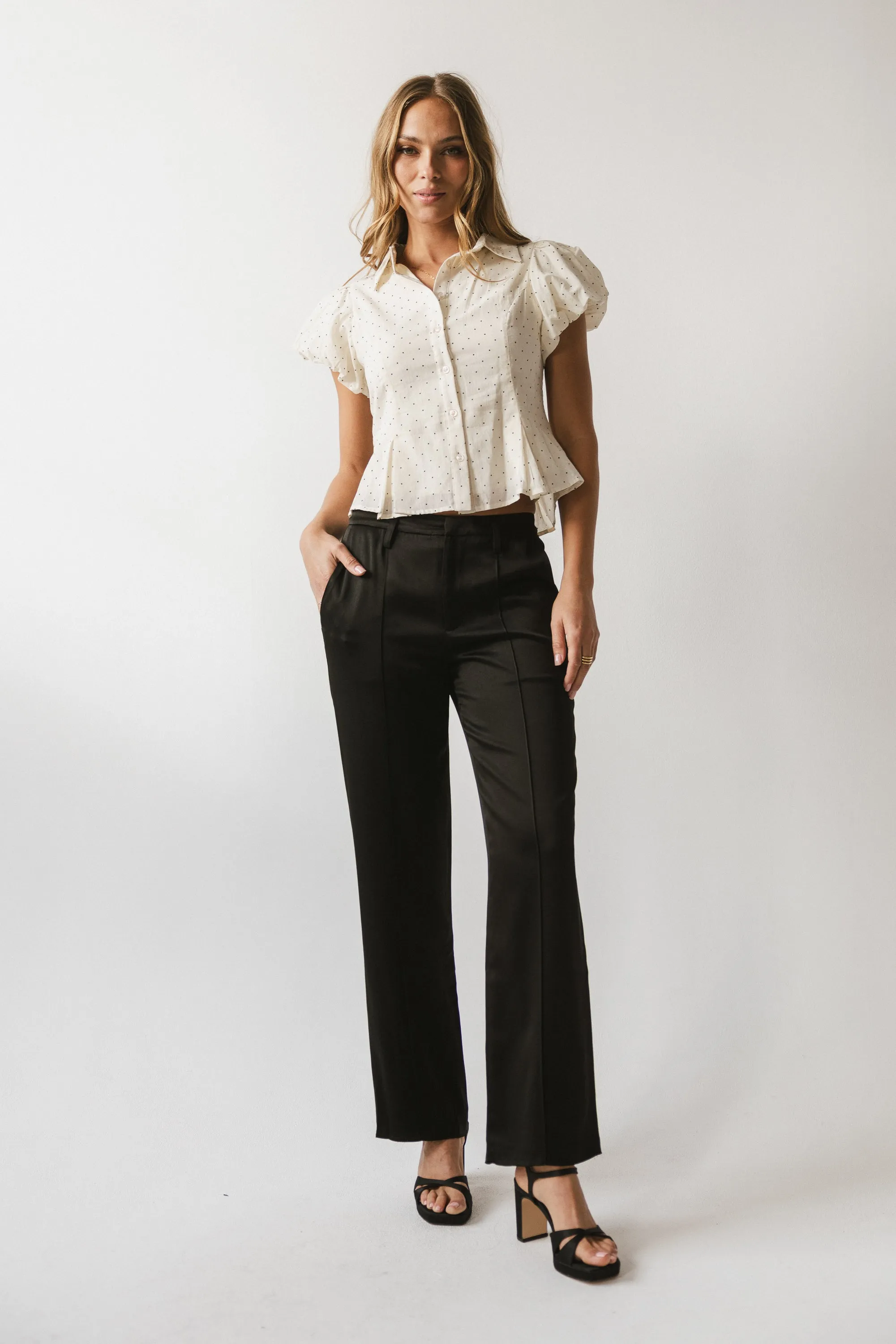 Camile Tapered Trouser in Black - FINAL SALE sold by bohme product image thumbnail 5