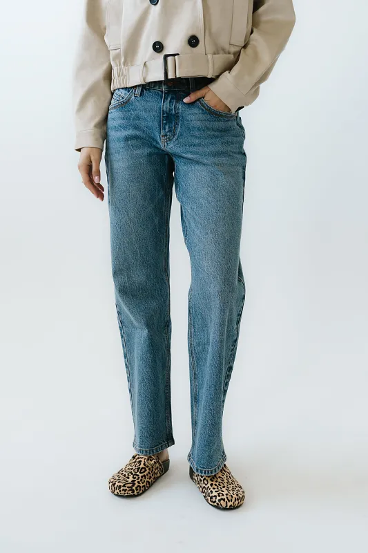 Elise Wide Leg Jeans in Medium Wash sold by bohme