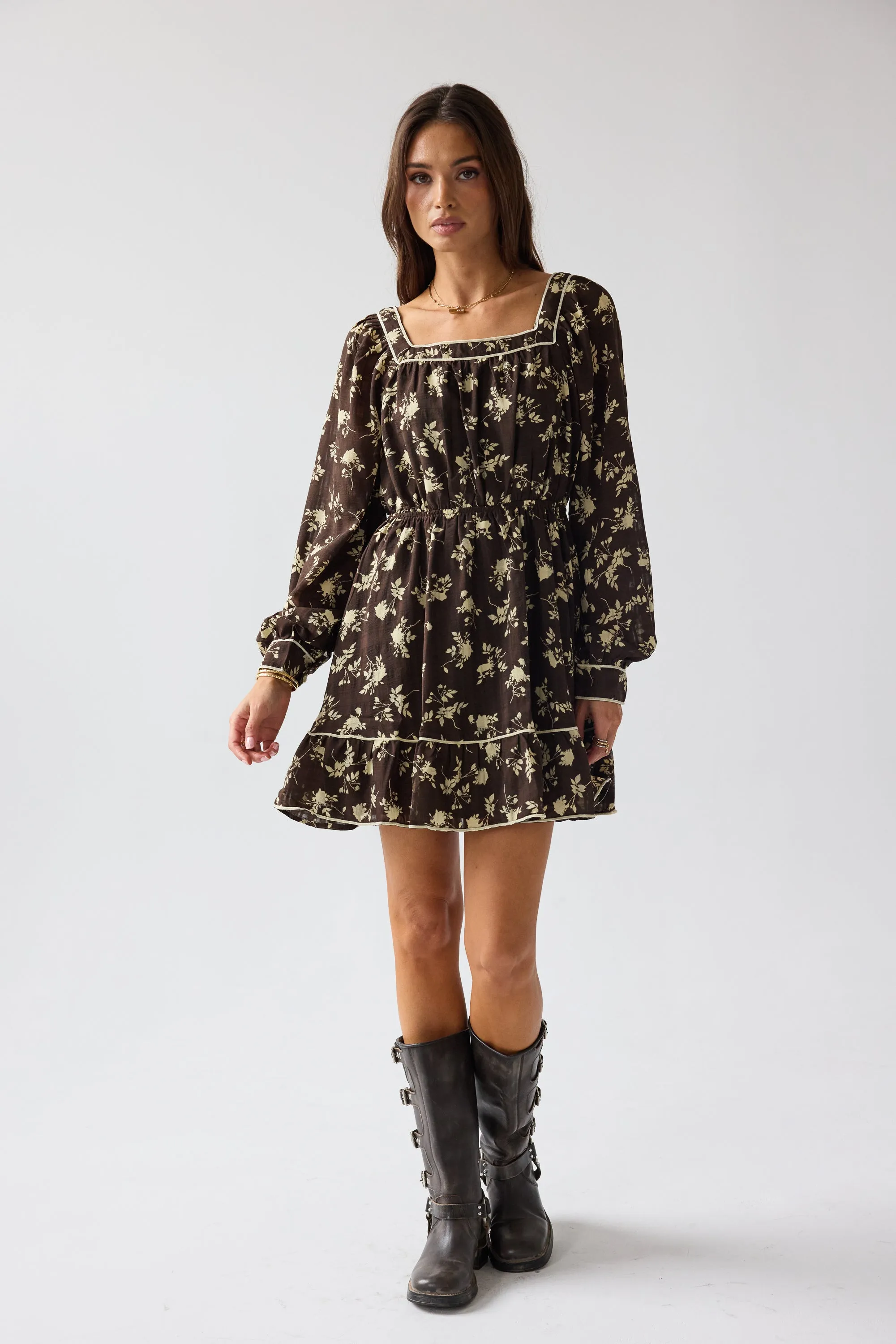 Holden Floral Mini Dress sold by bohme product image thumbnail 4